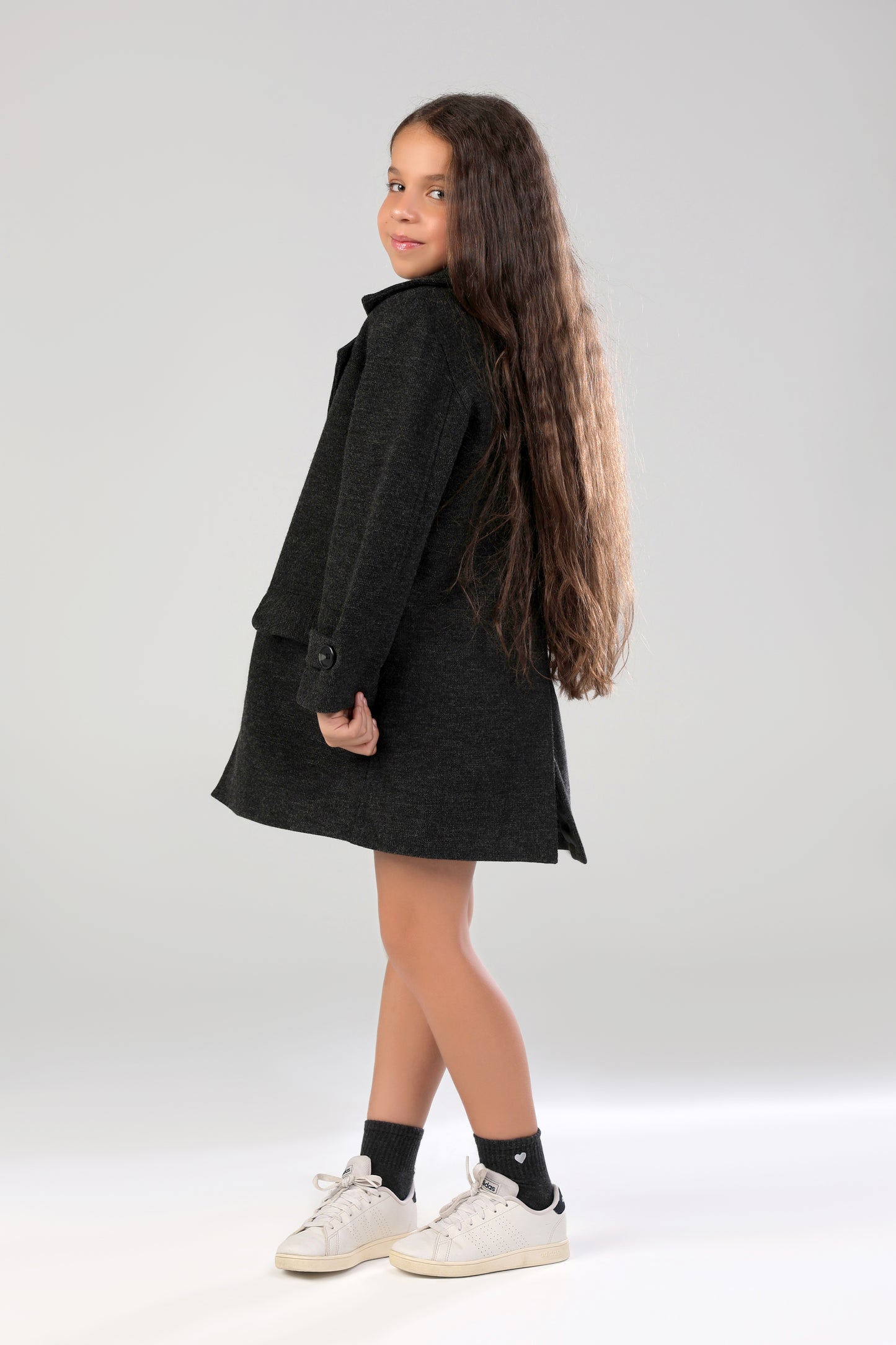 The Little Editor Coat - Grey (Girl)