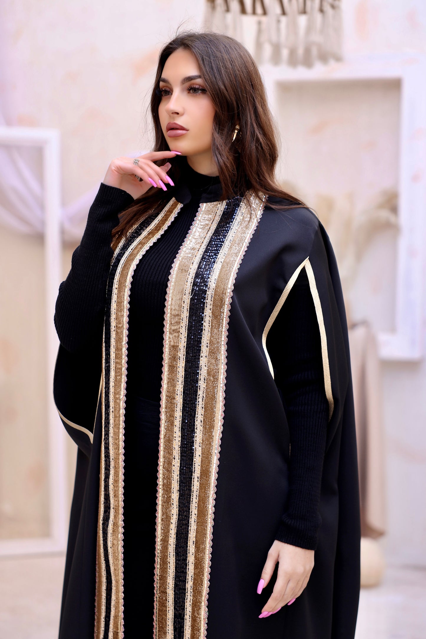 Arabesque Black Cape