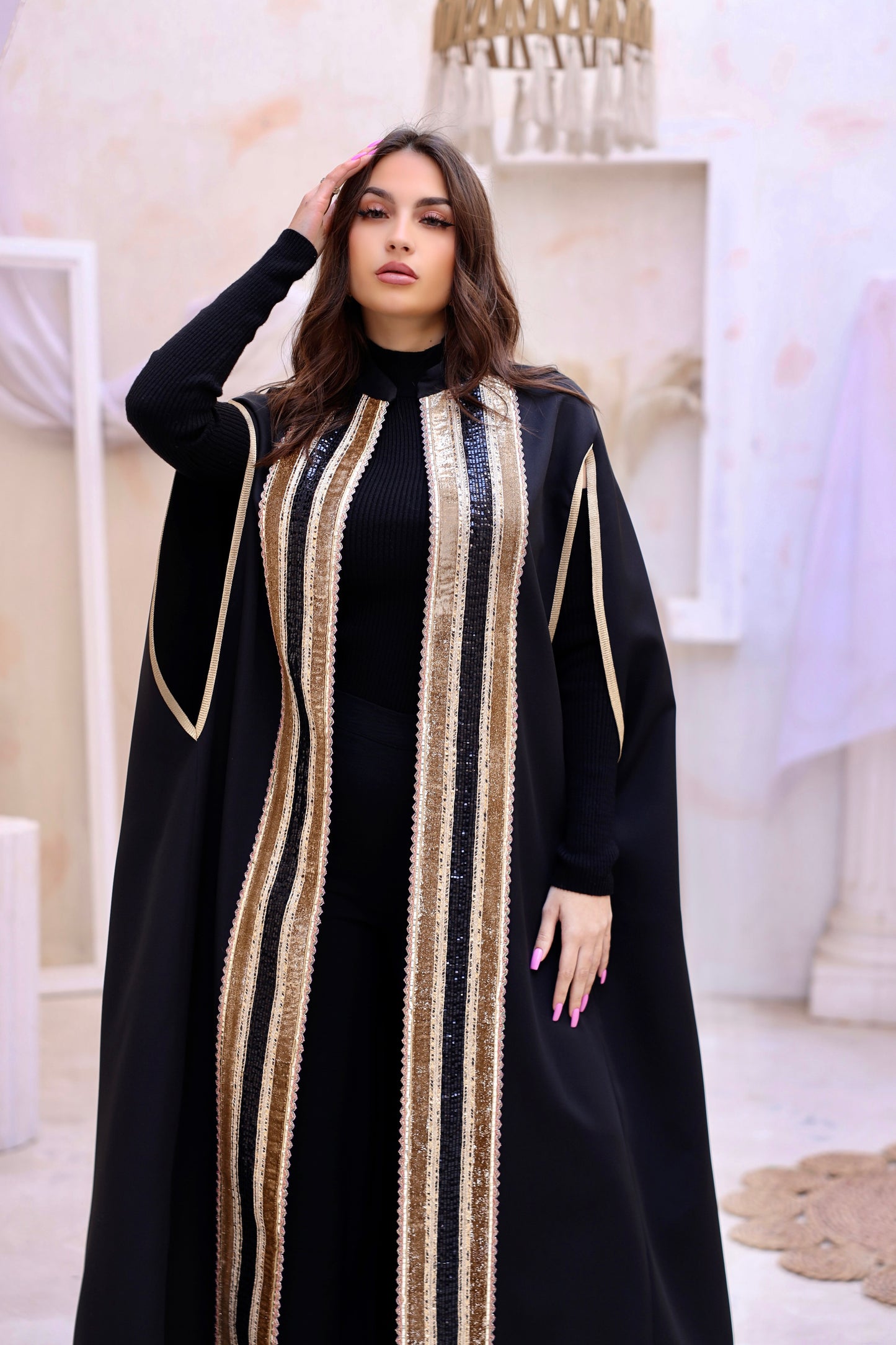 Arabesque Black Cape