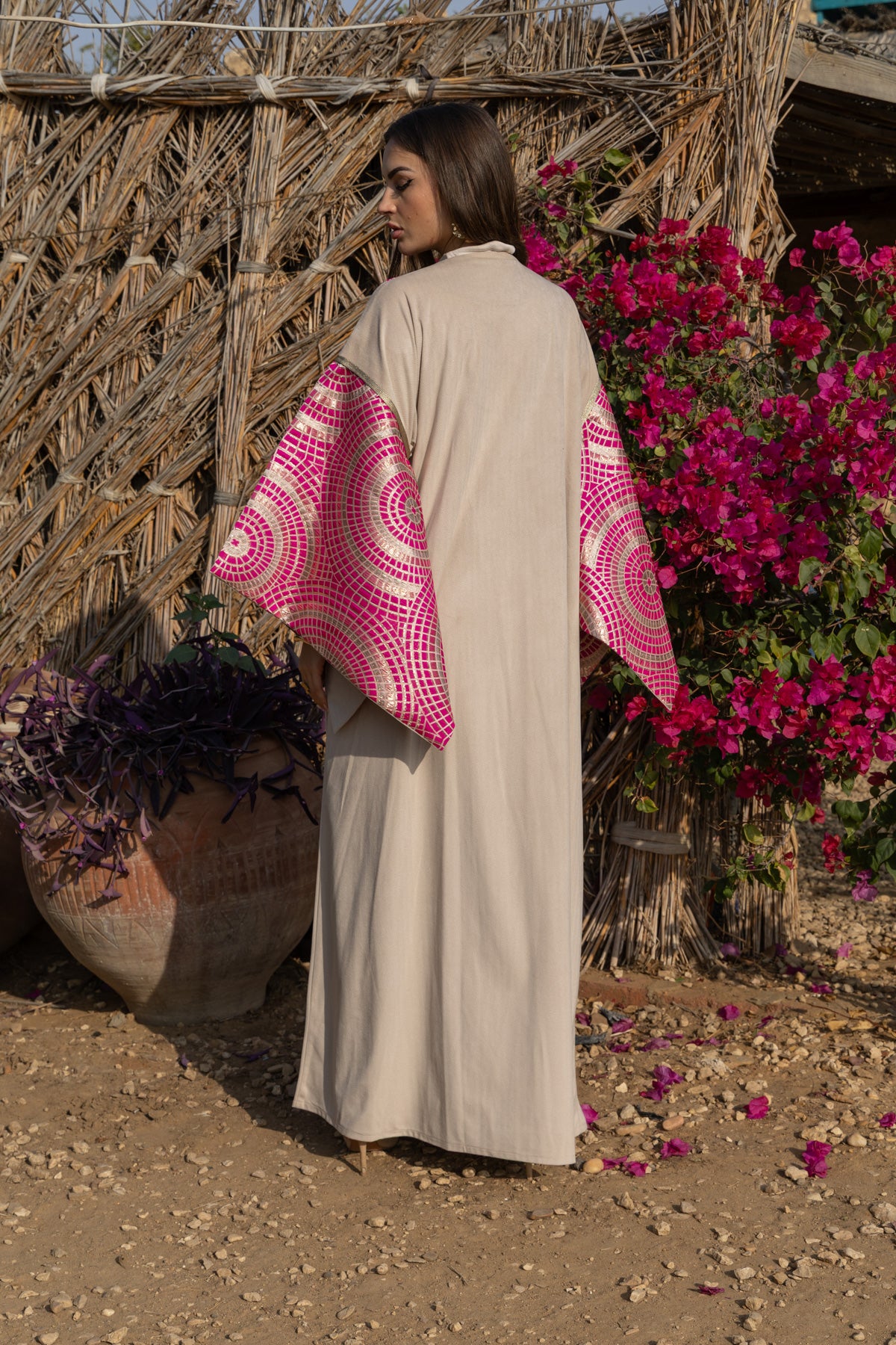 Qamar Kaftan - Pink