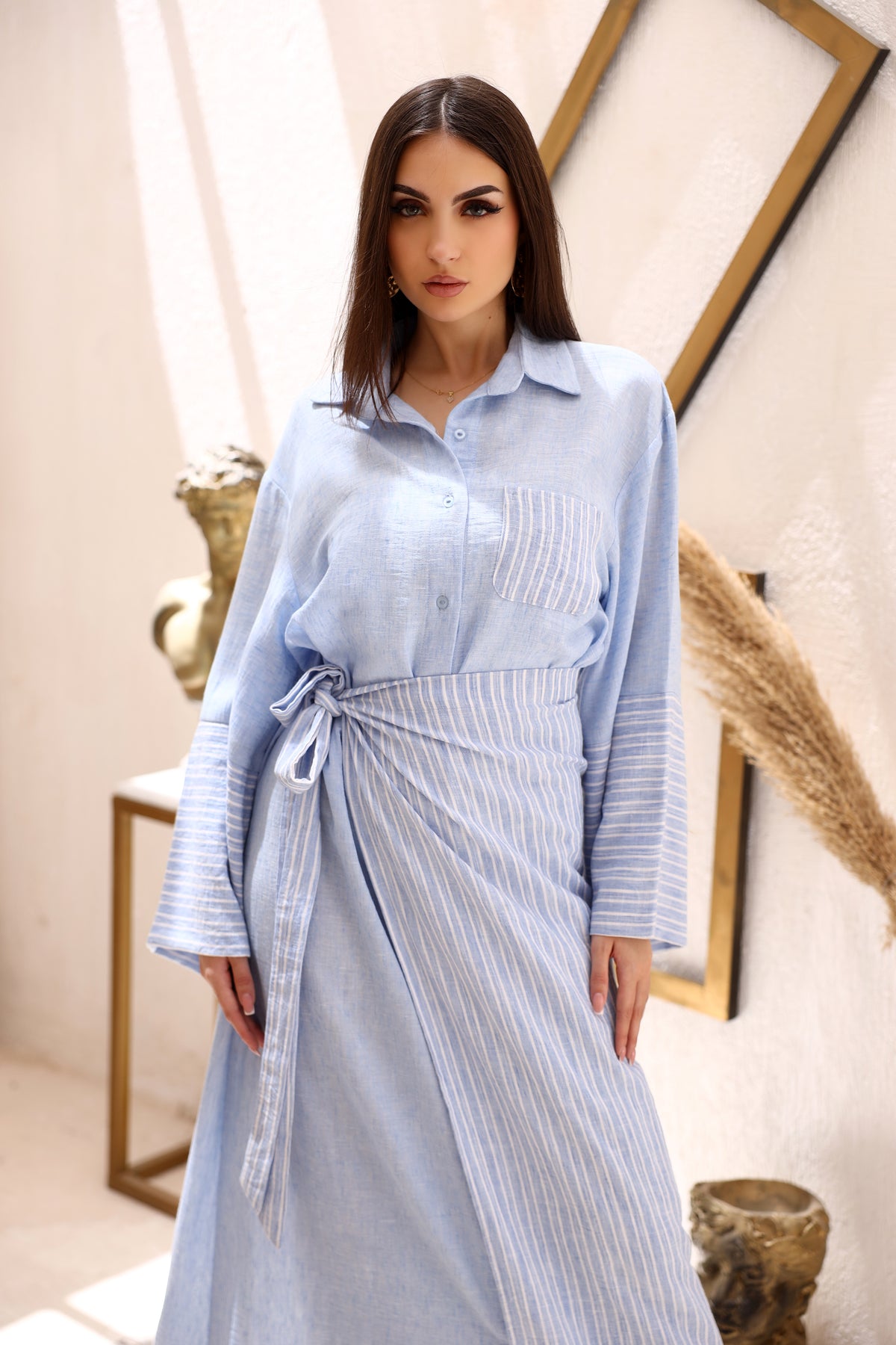 Sunset Light Blue Dress