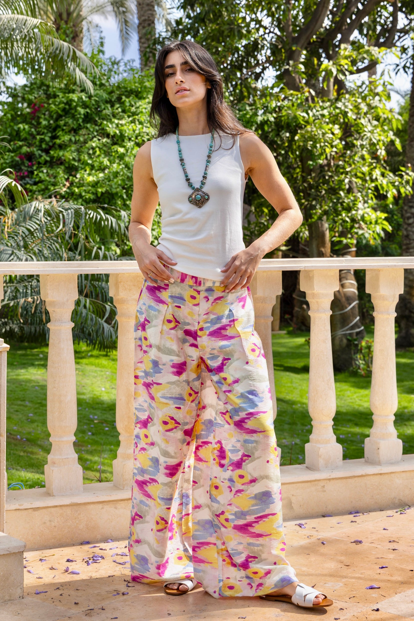 Watercolor Bloom Pants