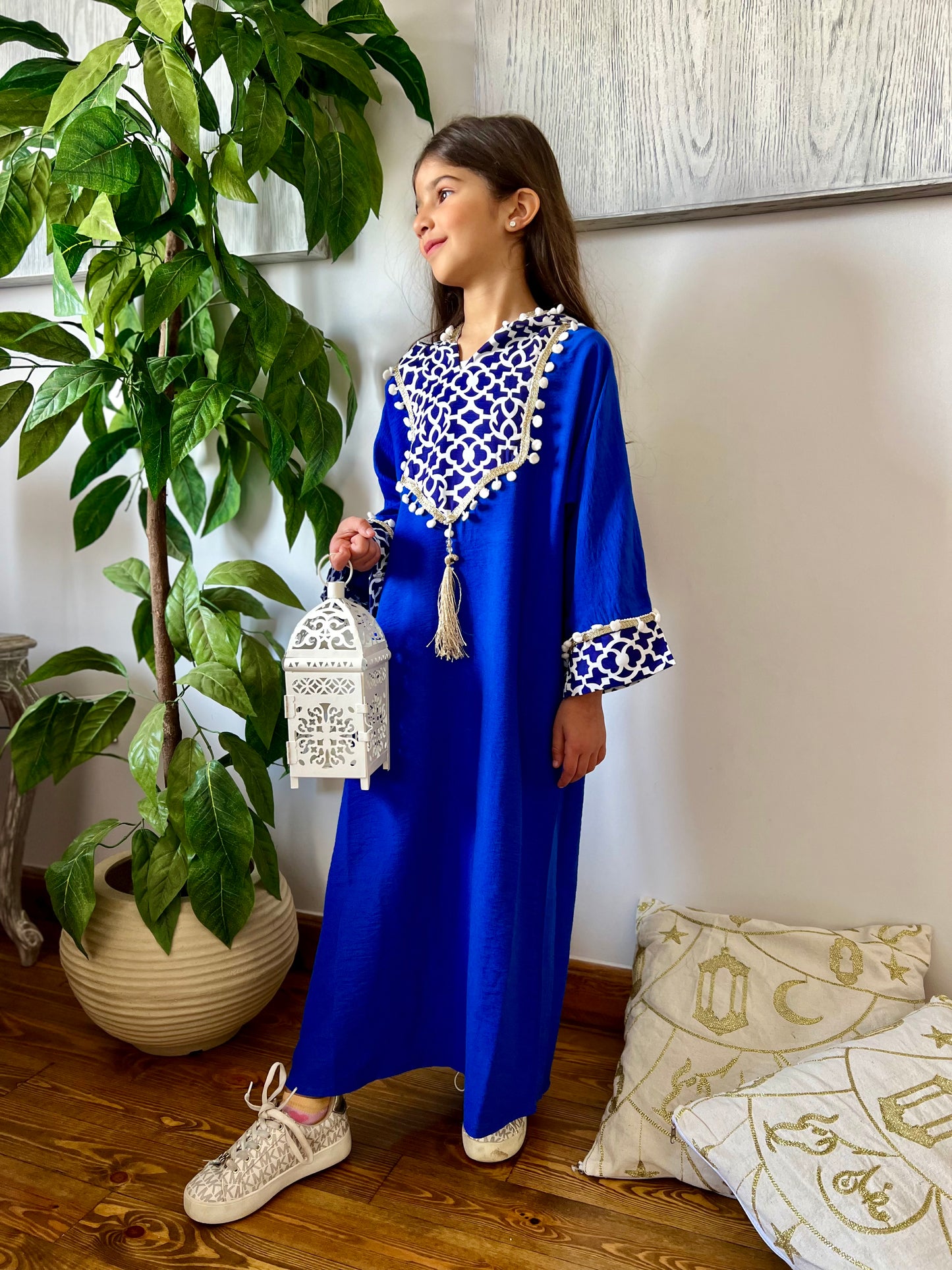 Mitra Royal Blue Kaftan