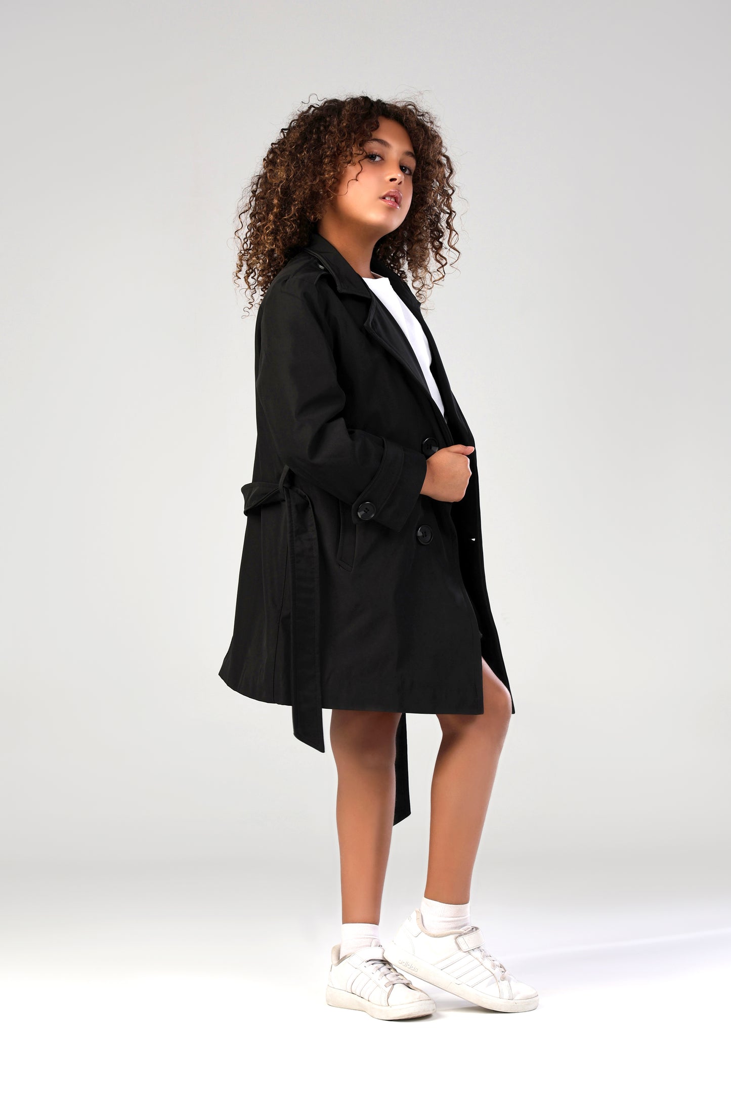 Secret Agent Trench - Black - Girl