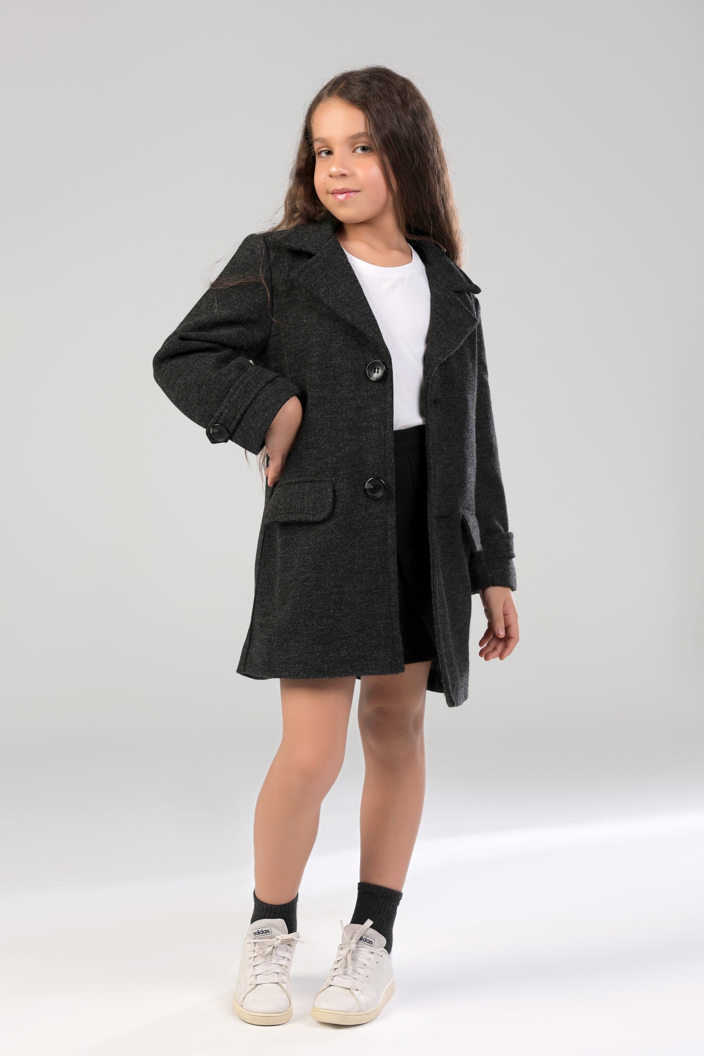 The Little Editor Coat - Grey (Girl)