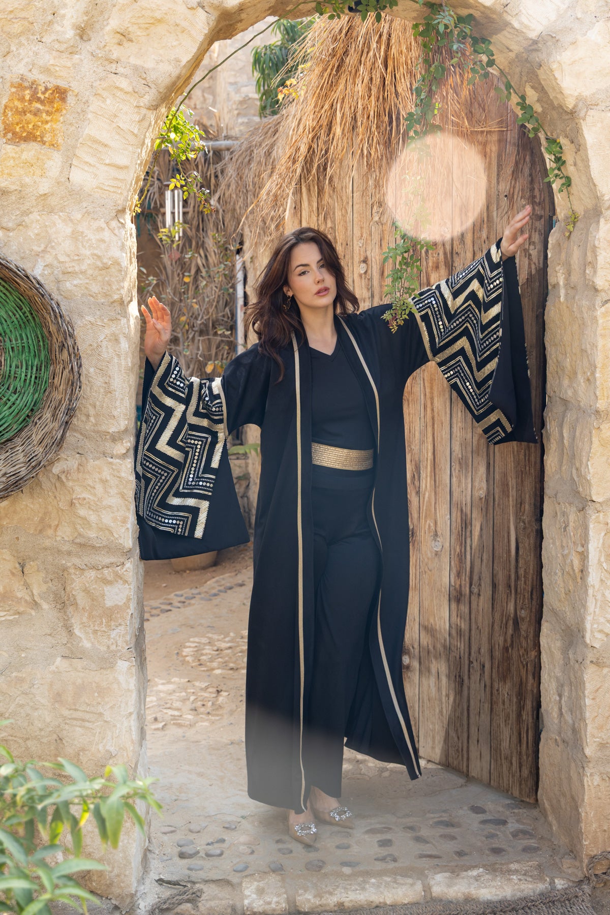 Jawhara Kaftan - Black