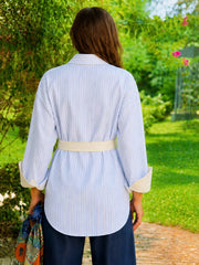 Sky Stripe Wrap Shirt