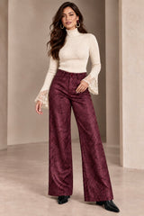 The Burgundy Snakeskin Pants