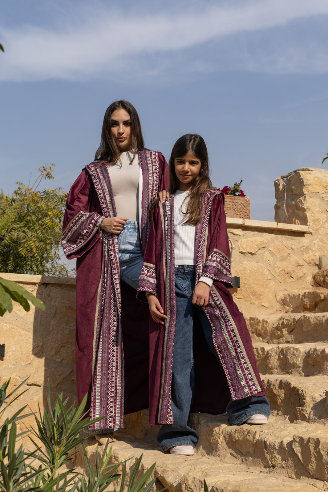 Helal Burgundy Kaftan (Girls)