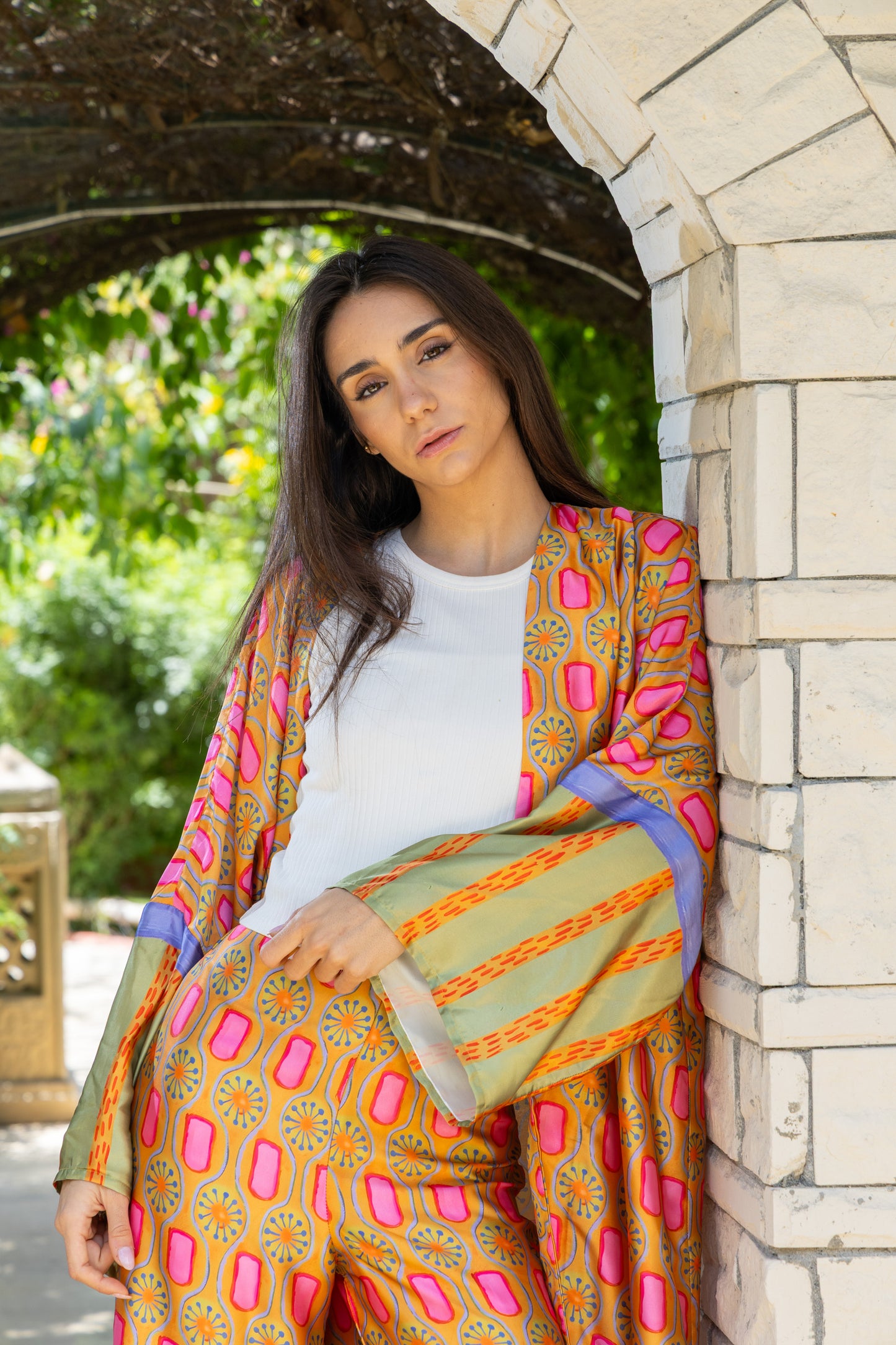Sunfire Mosaic Satin Set