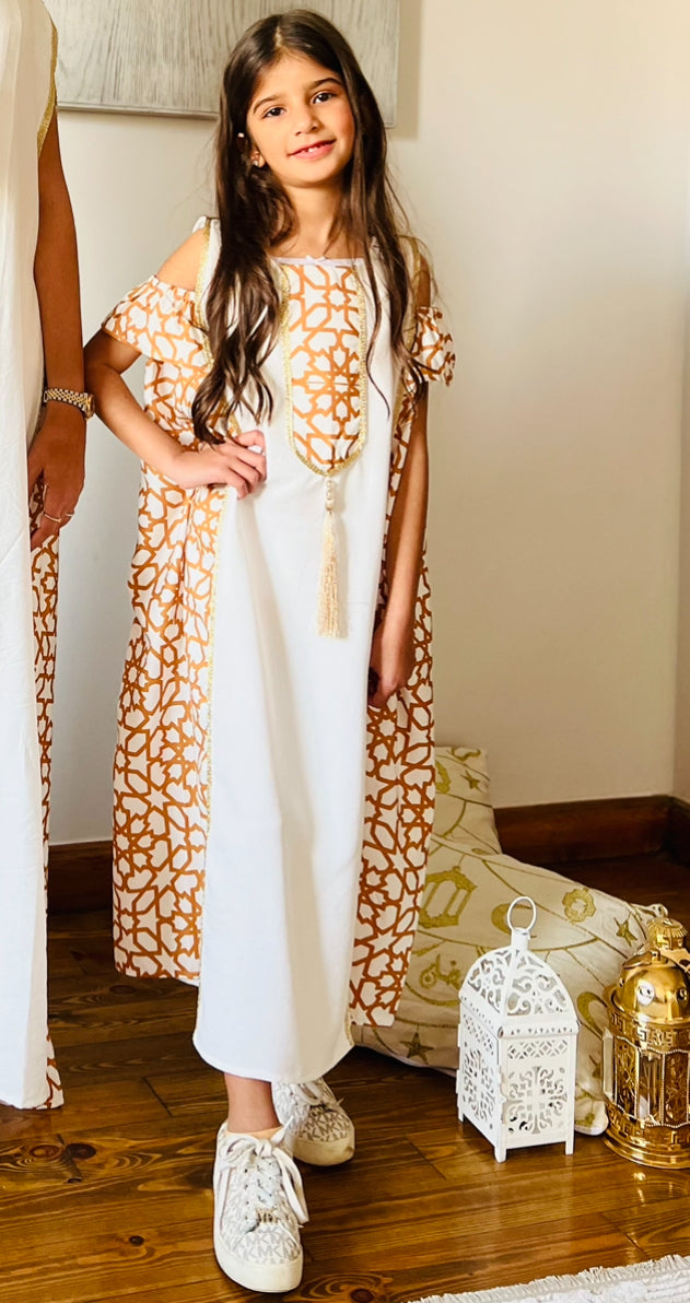 Bushra White Kaftan