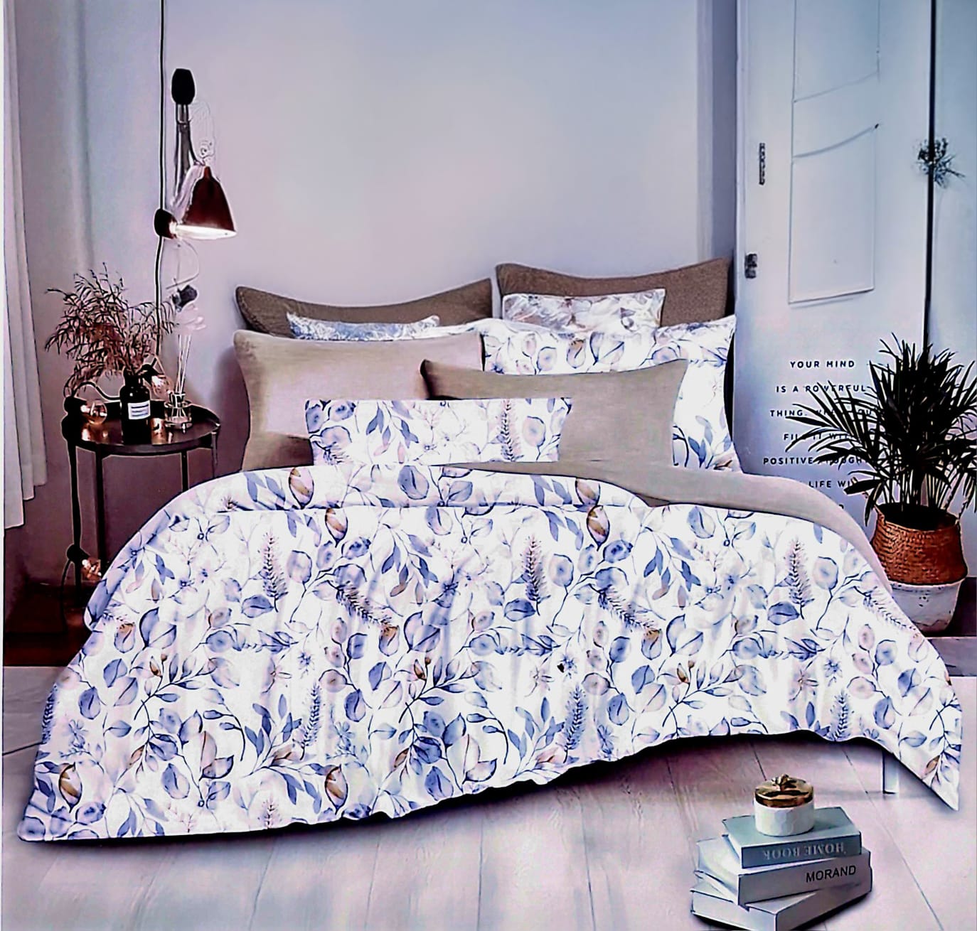 Purple Leaf Duvet Cover