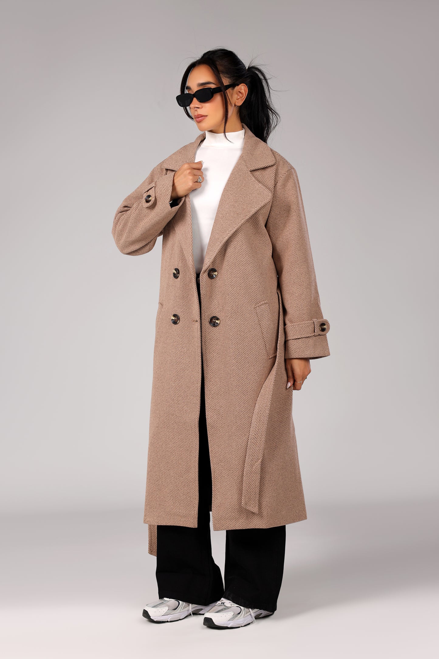 The Woolen Coat - Mocha Beige