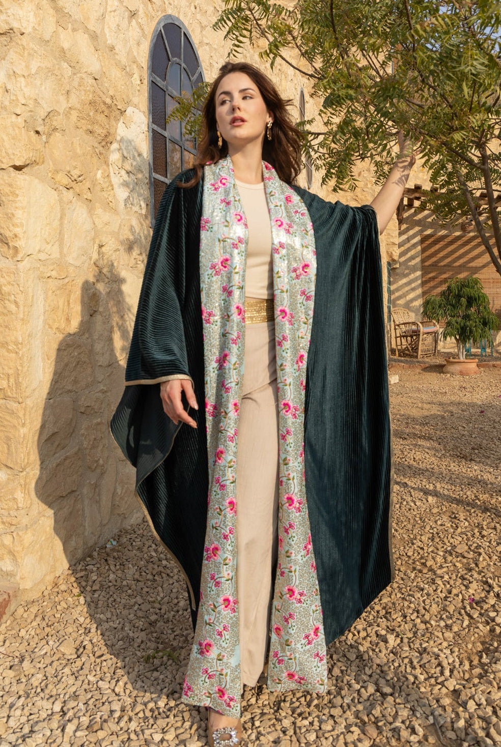 Layali Kaftan - Dark Teel