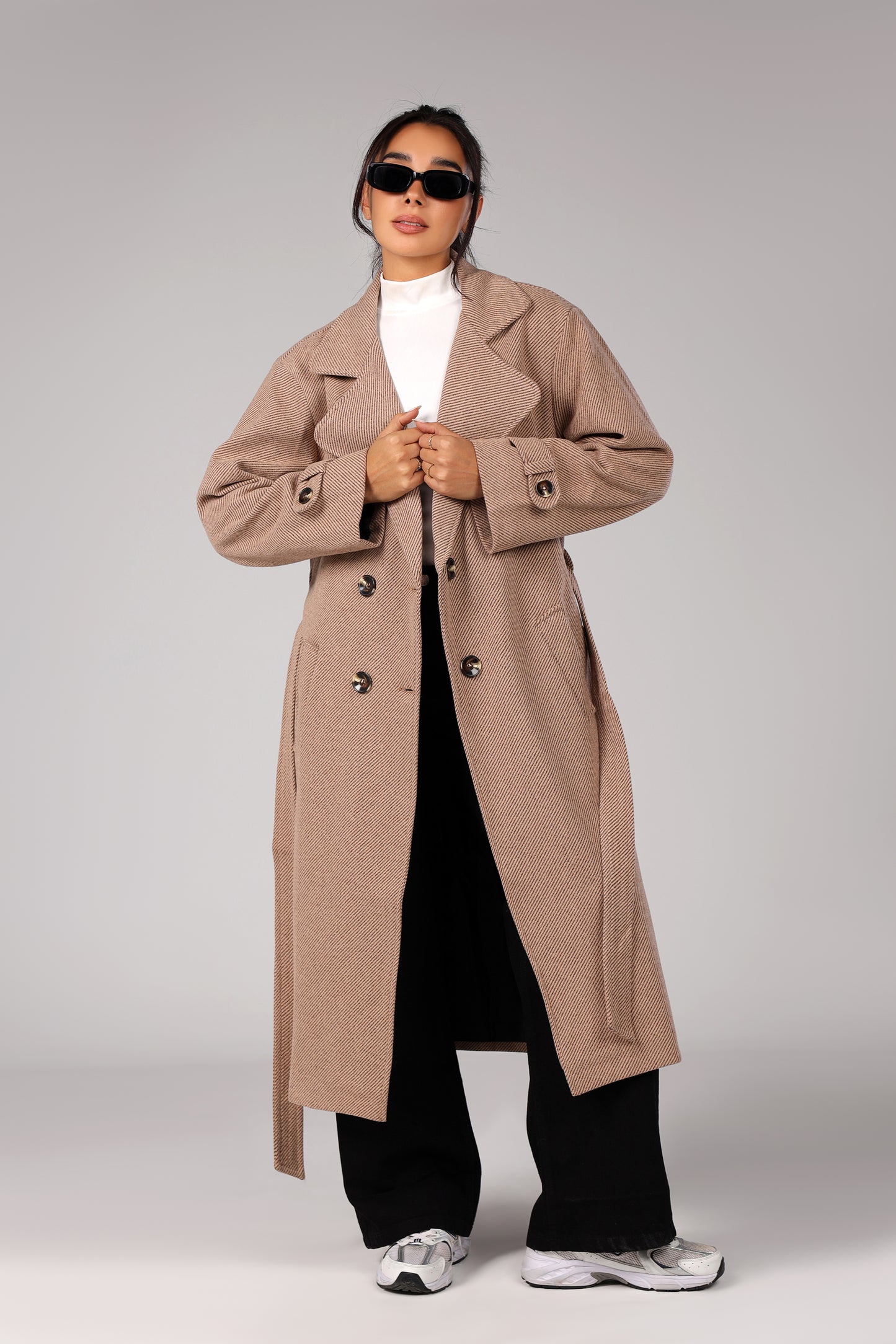 The Woolen Coat - Mocha Beige