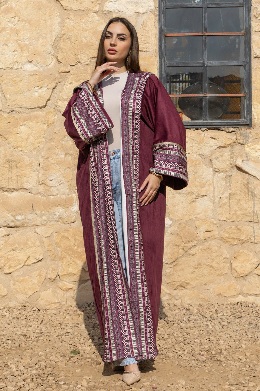 Helal Burgundy Kaftan (Adults)