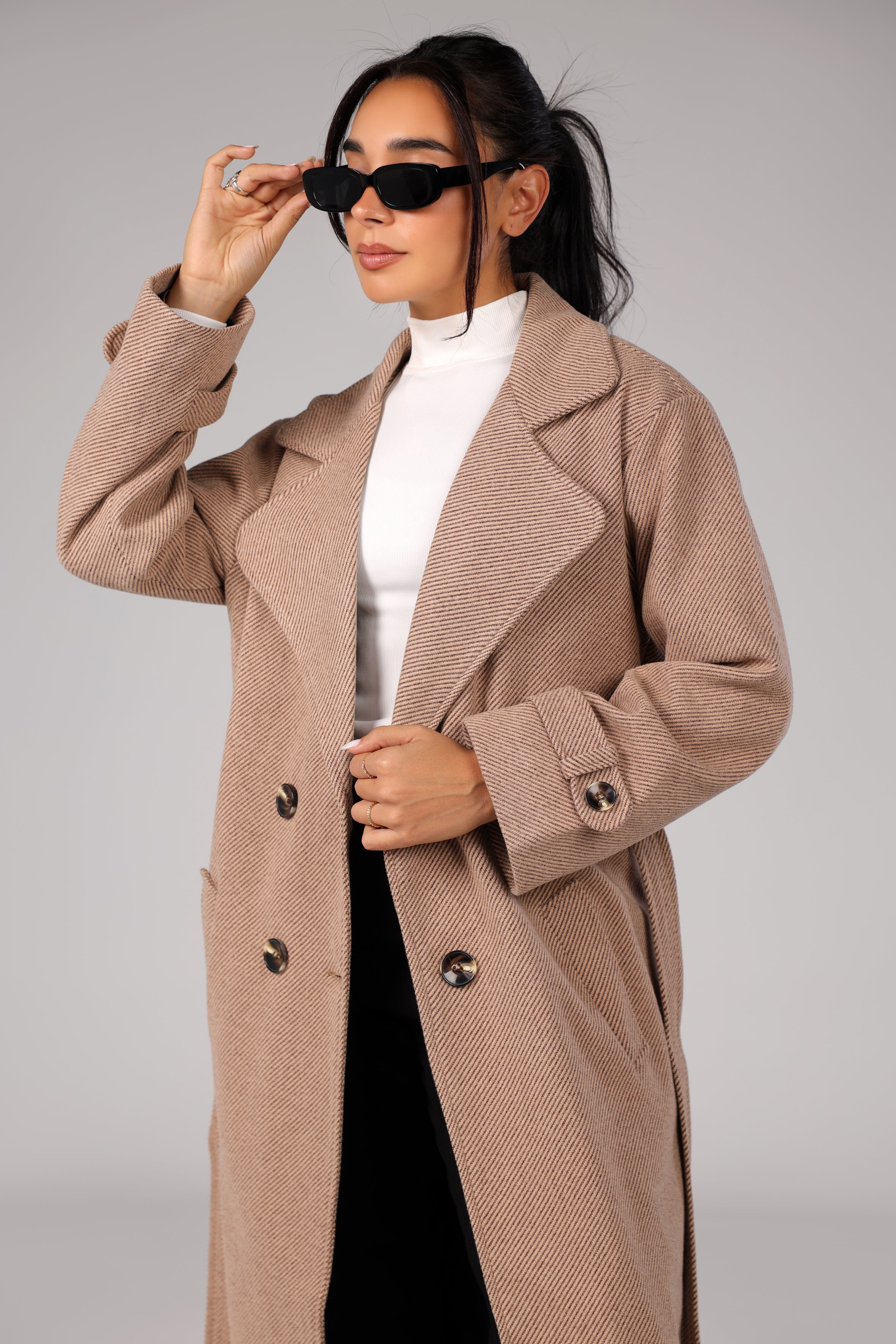 The Woolen Coat - Mocha Beige