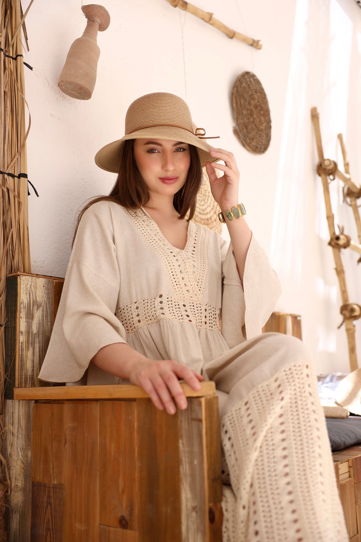 Golden Hour Crochet Dress