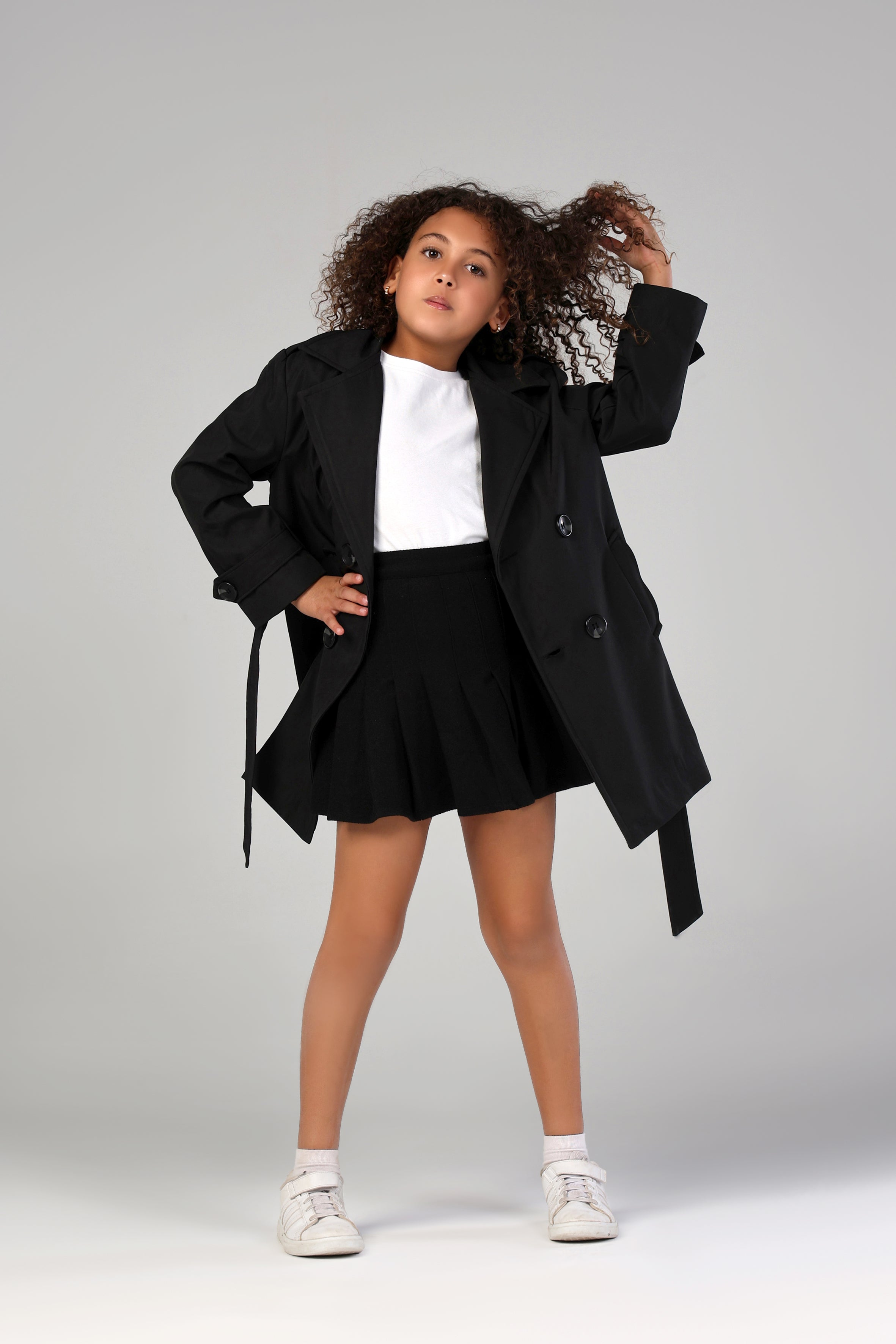 Secret Agent Trench - Black - Girl