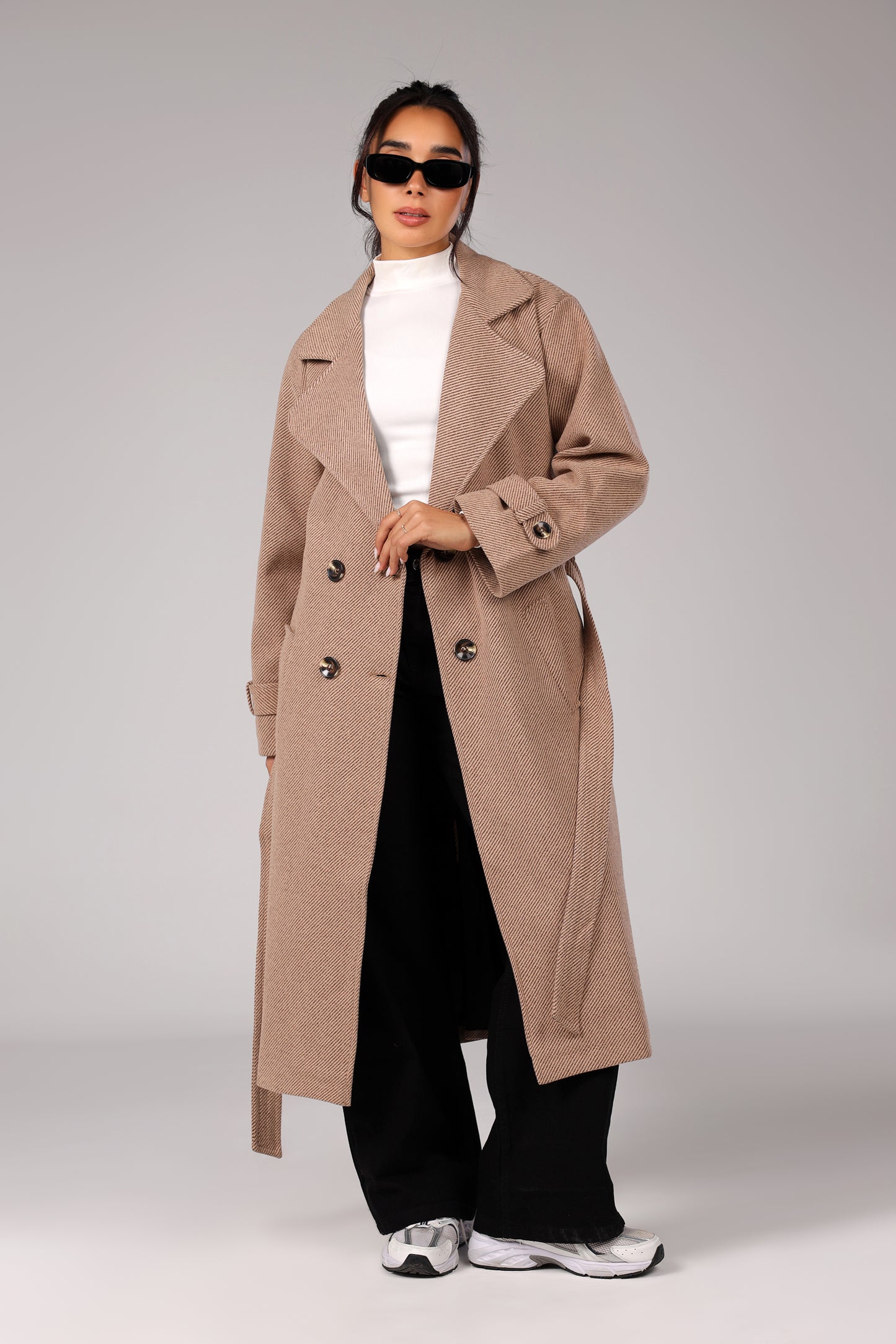 The Woolen Coat - Mocha Beige