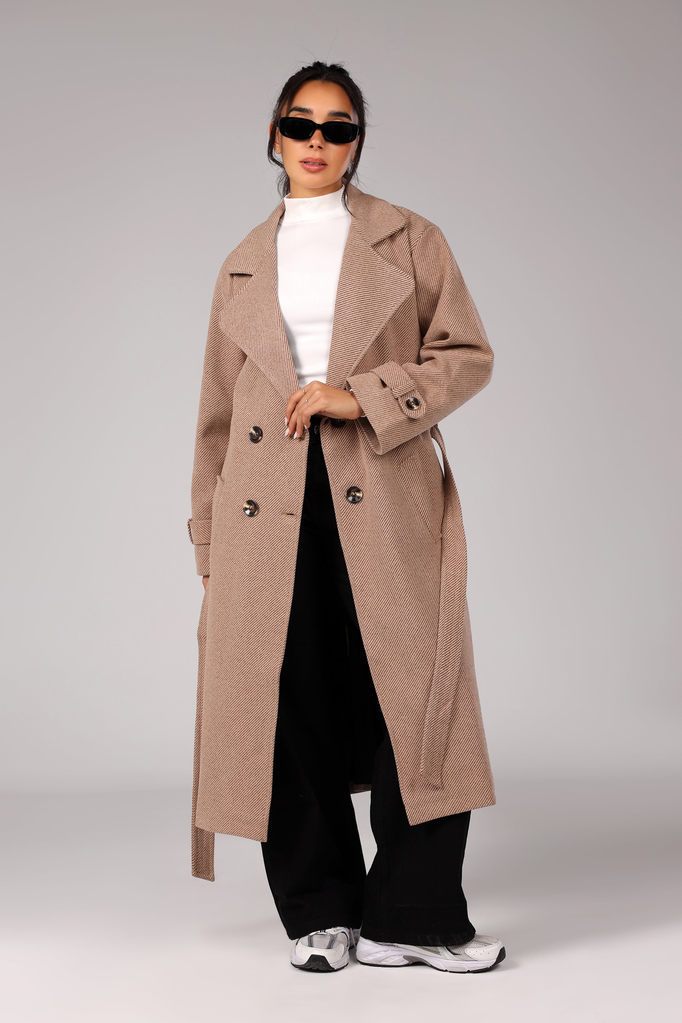 The Woolen Coat - Mocha Beige
