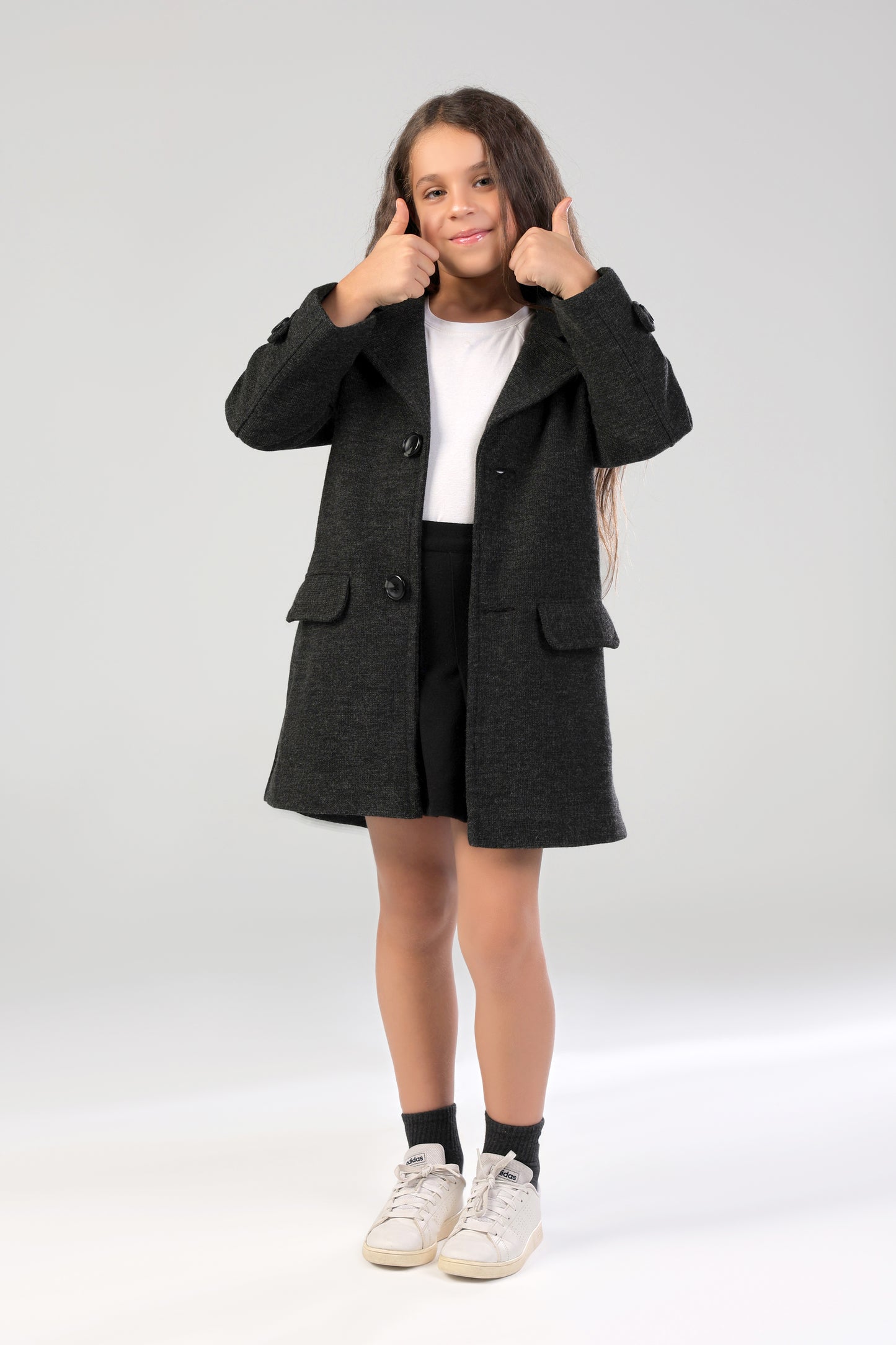 The Little Editor Coat - Grey (Girl)
