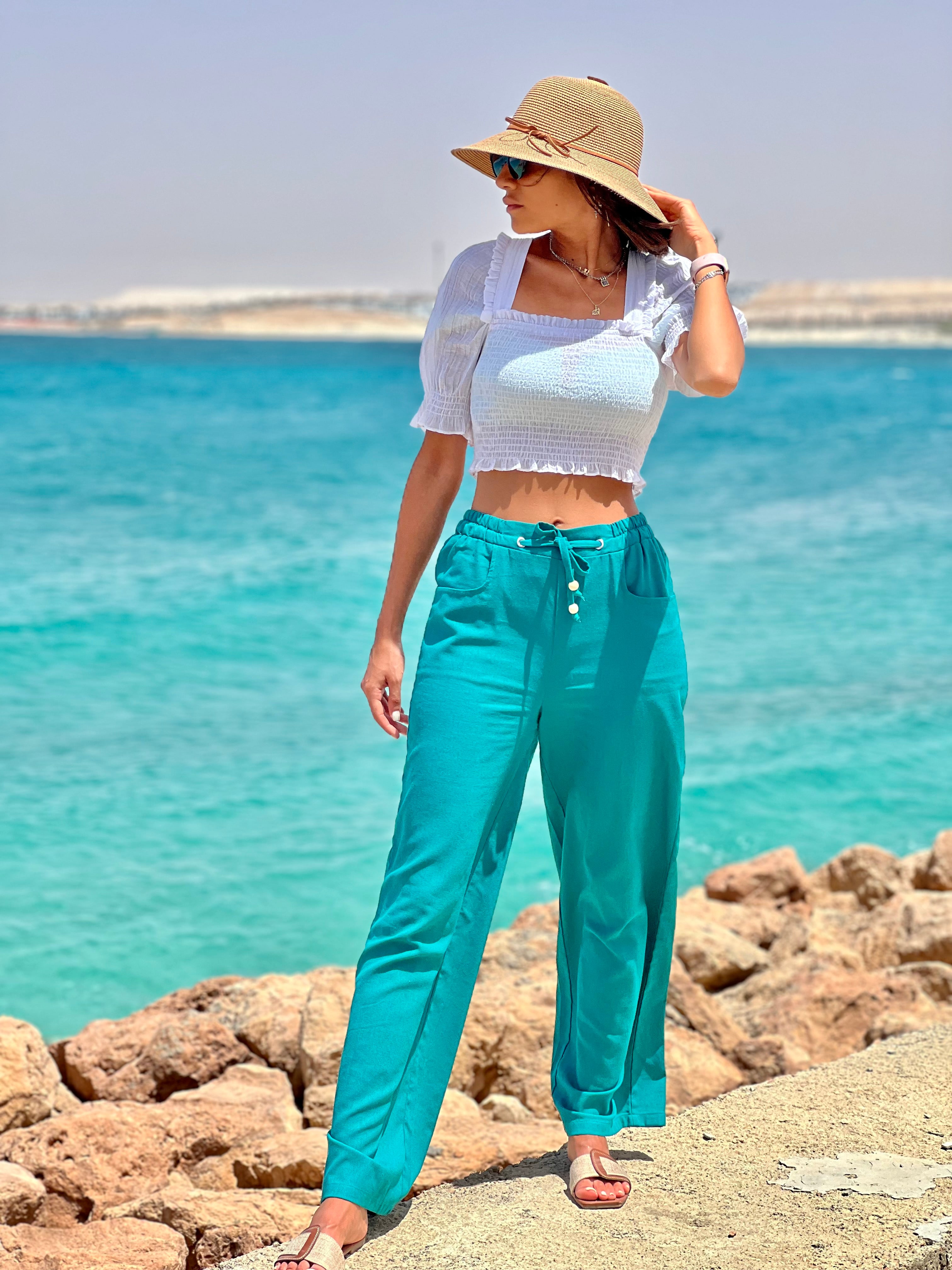 Aqua Bloom Pants