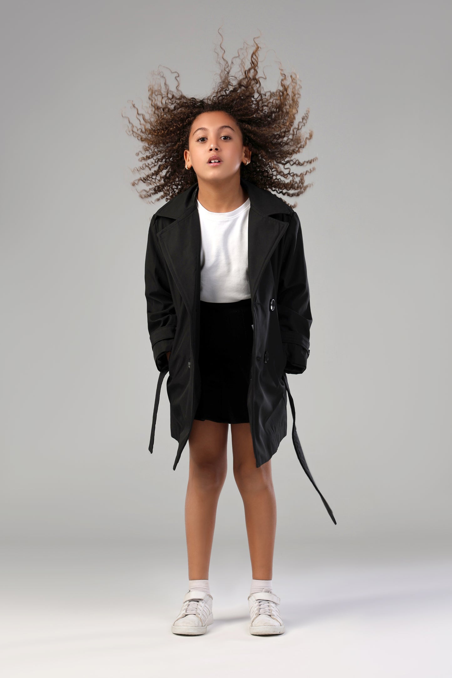 Secret Agent Trench - Black - Girl