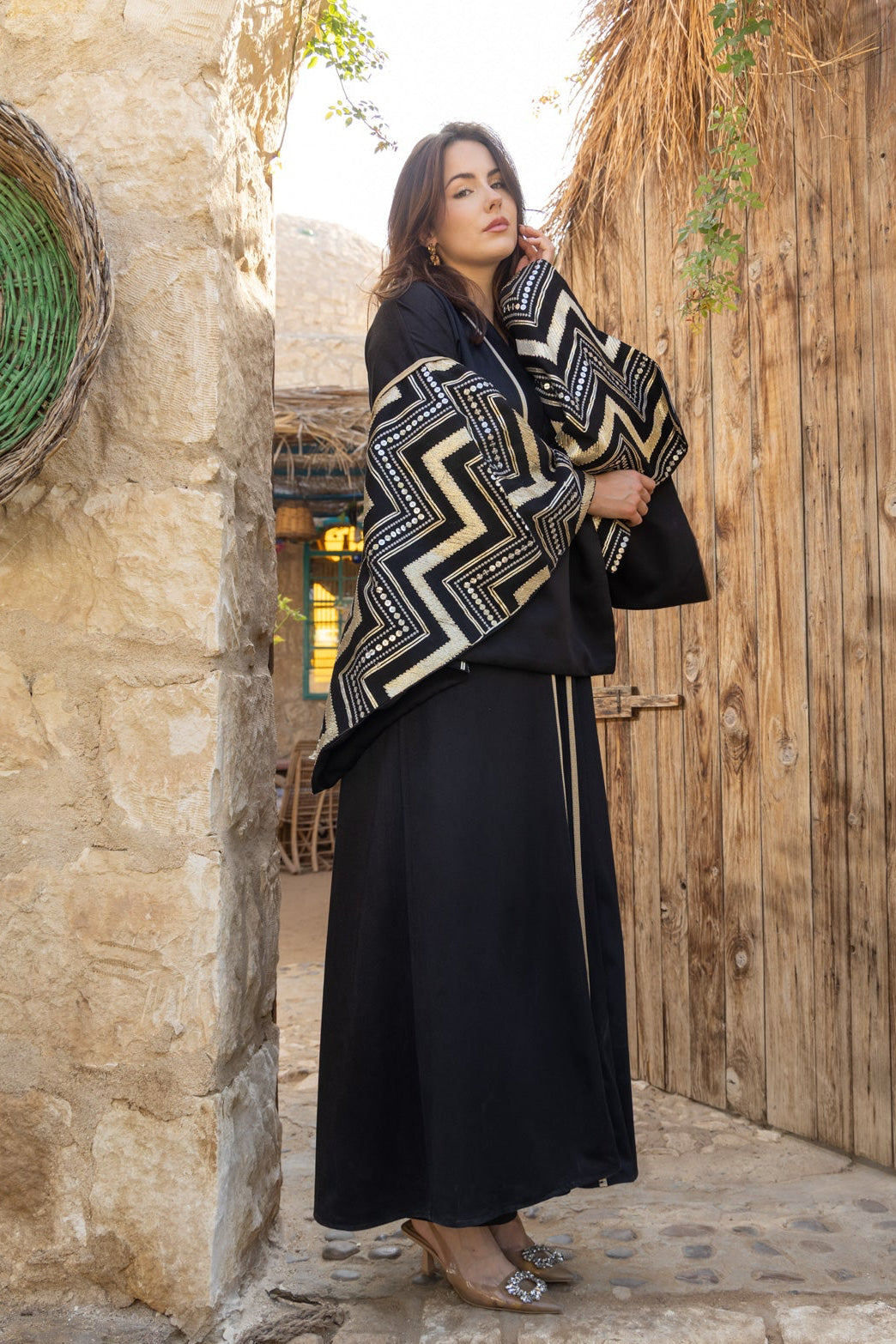 Jawhara Kaftan - Black