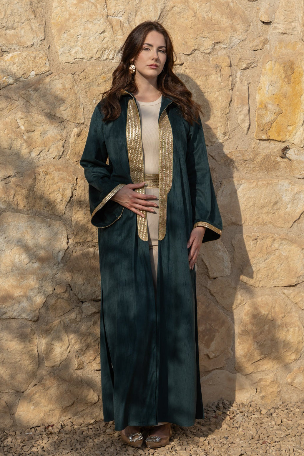 Safiya Kaftan - Dark Teel