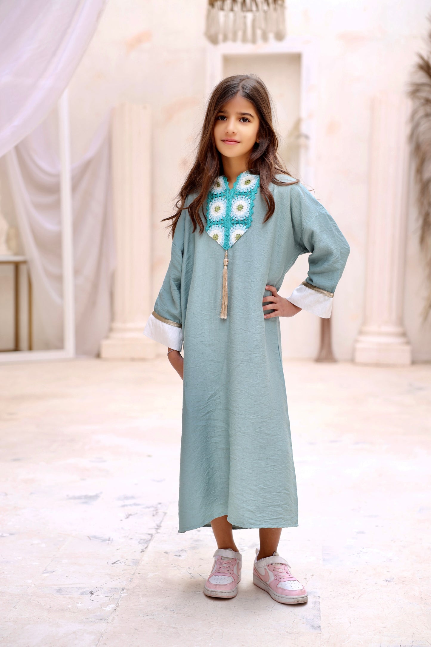 Ariana Mint Kaftan (Kids)