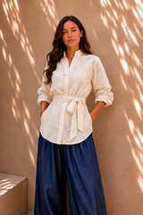 Oat Fleur Embroidered Shirt
