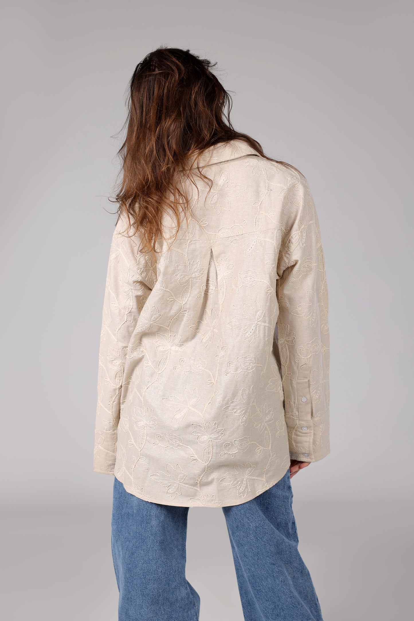 The Linen Grace Shirt - Beige