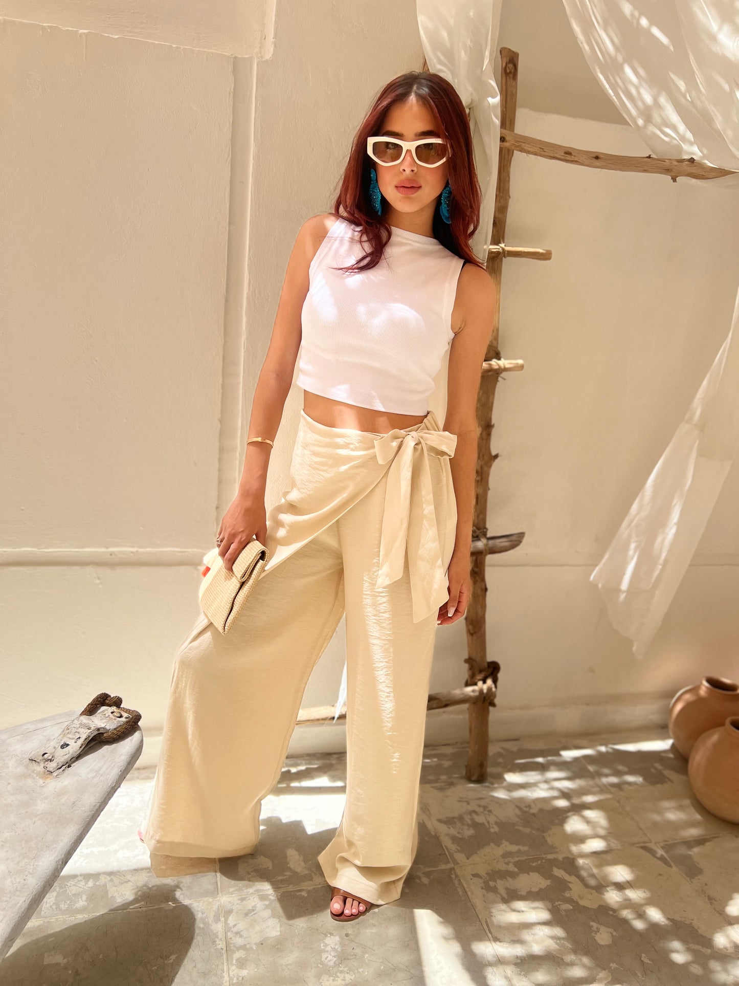 Twist Beige Pants