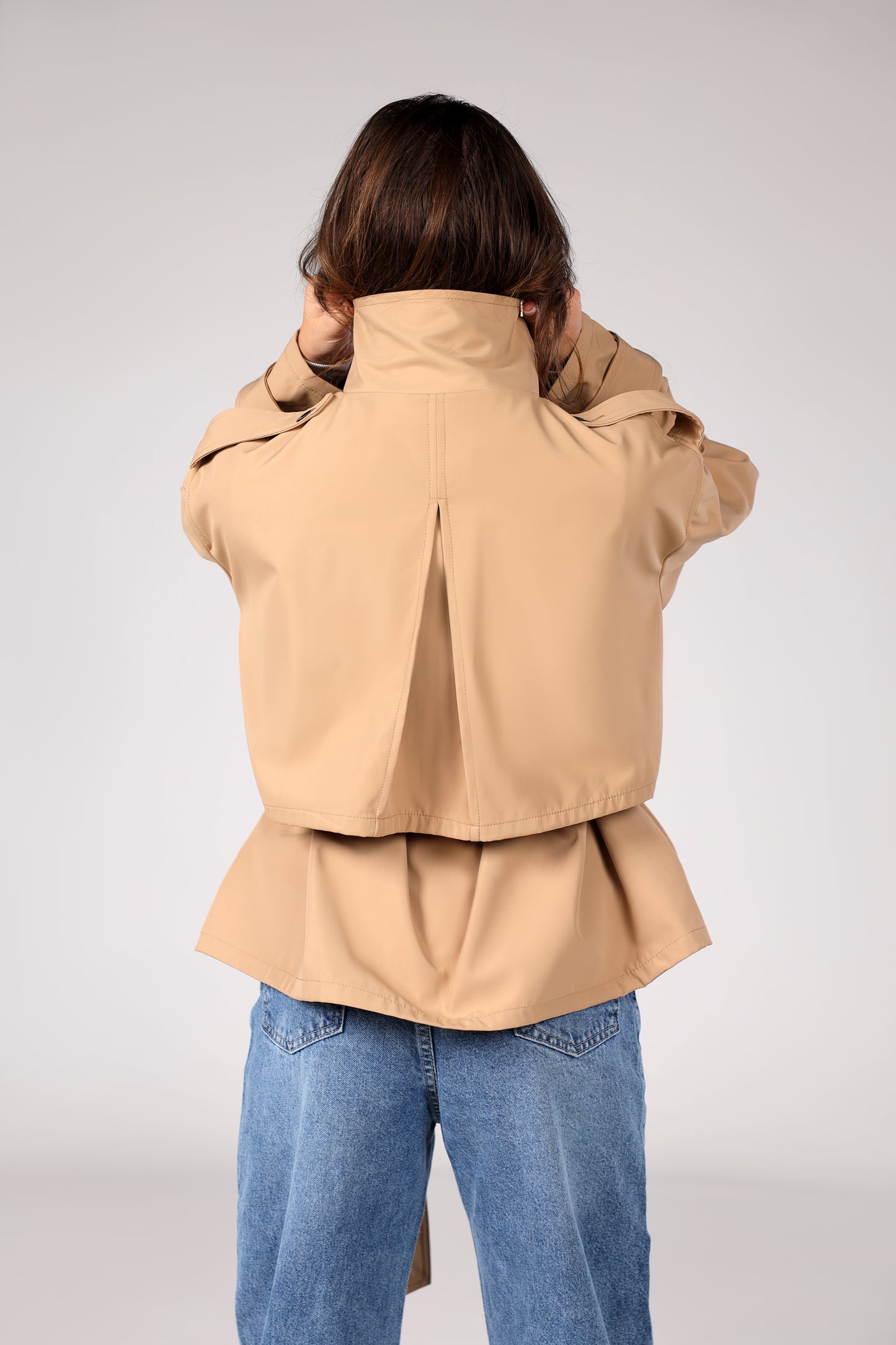 The Core Funnel Jacket - Mocha Beige