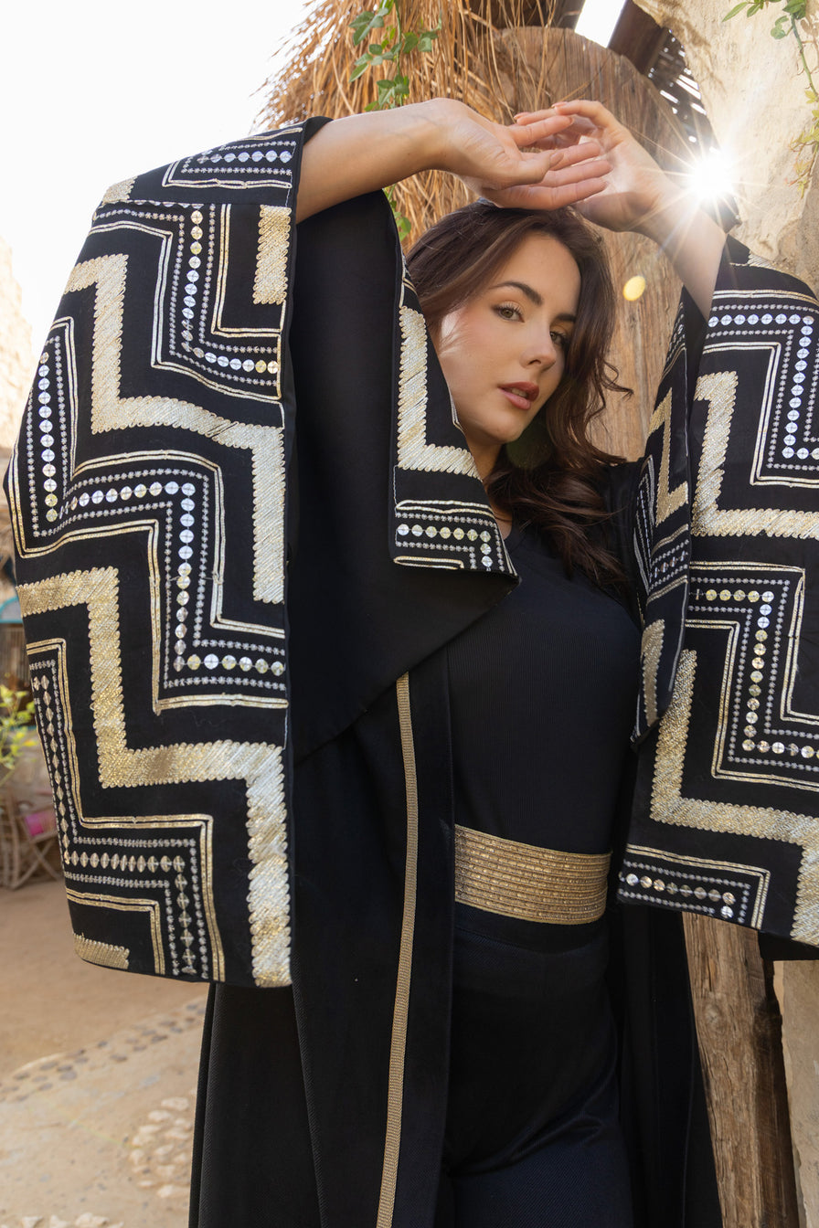 Jawhara Kaftan - Black