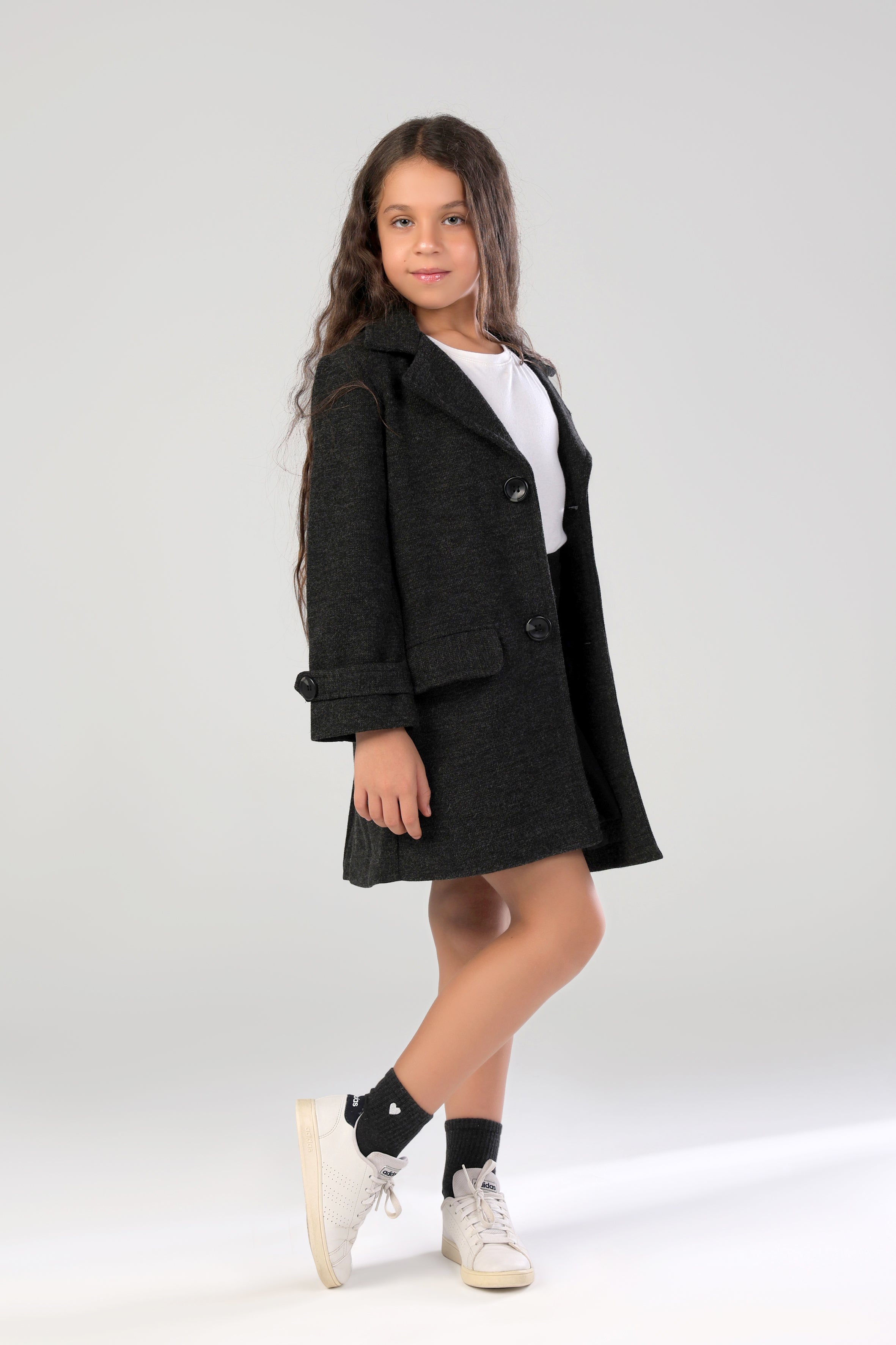 The Little Editor Coat - Grey (Girl)