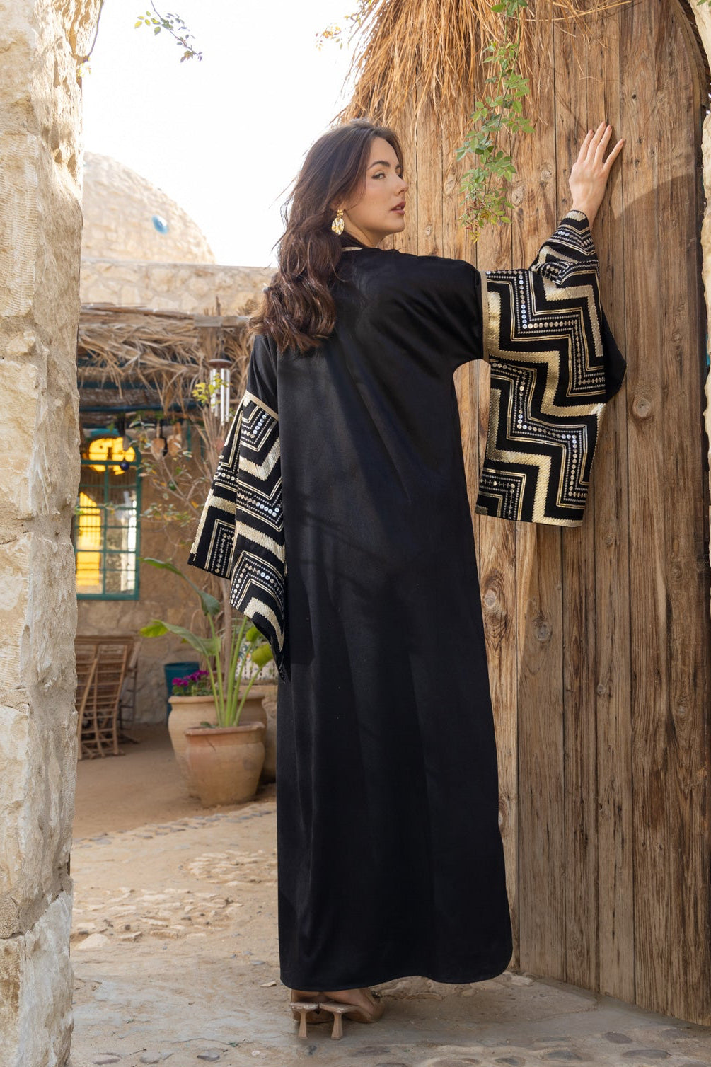 Jawhara Kaftan - Black