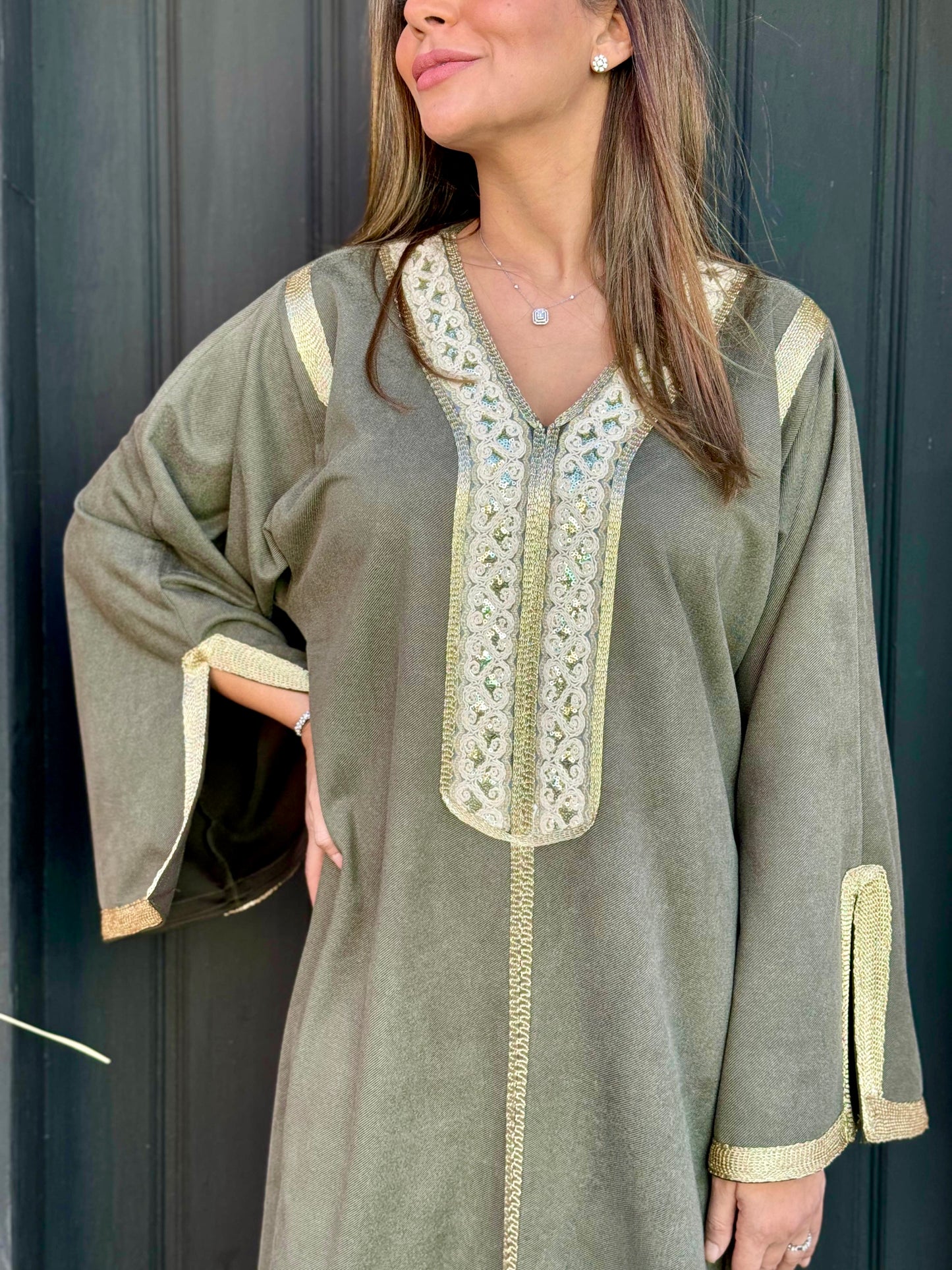 Olive Hala Kaftan