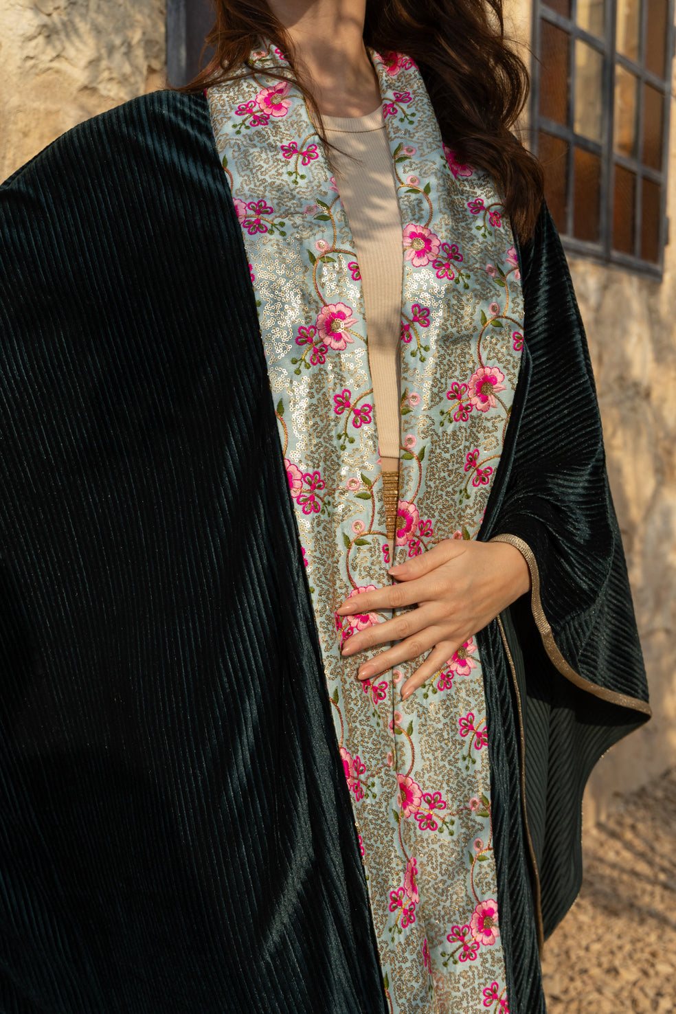 Layali Kaftan - Dark Teel