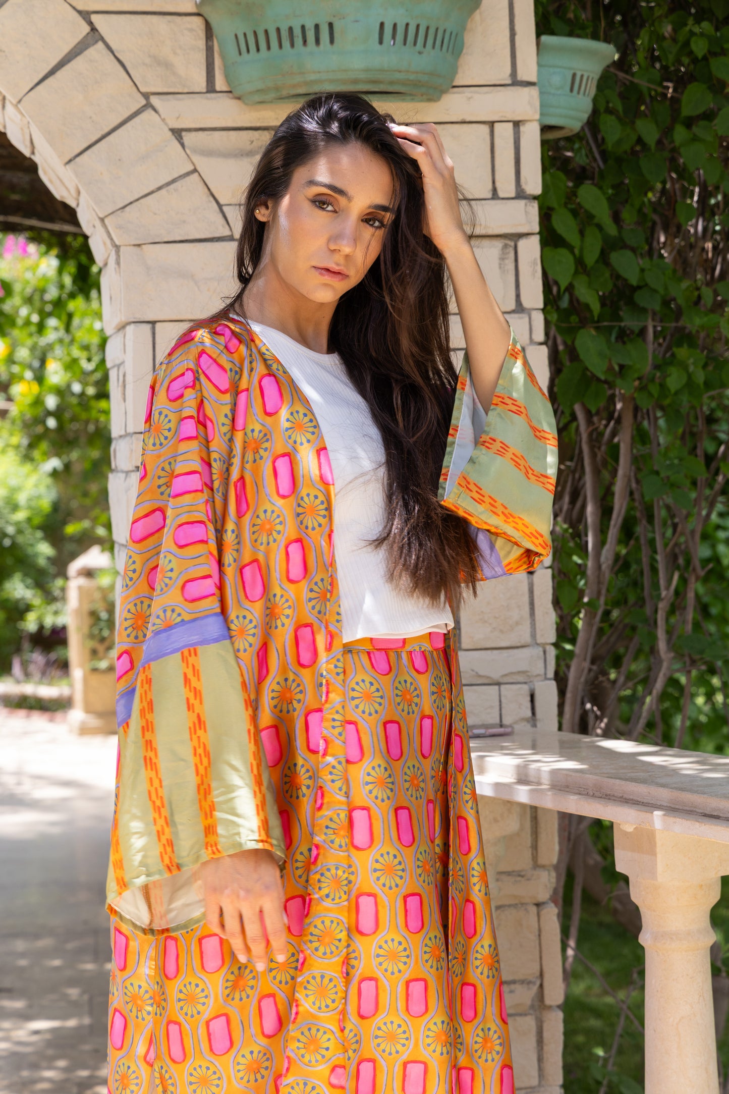 Sunfire Mosaic Satin Set