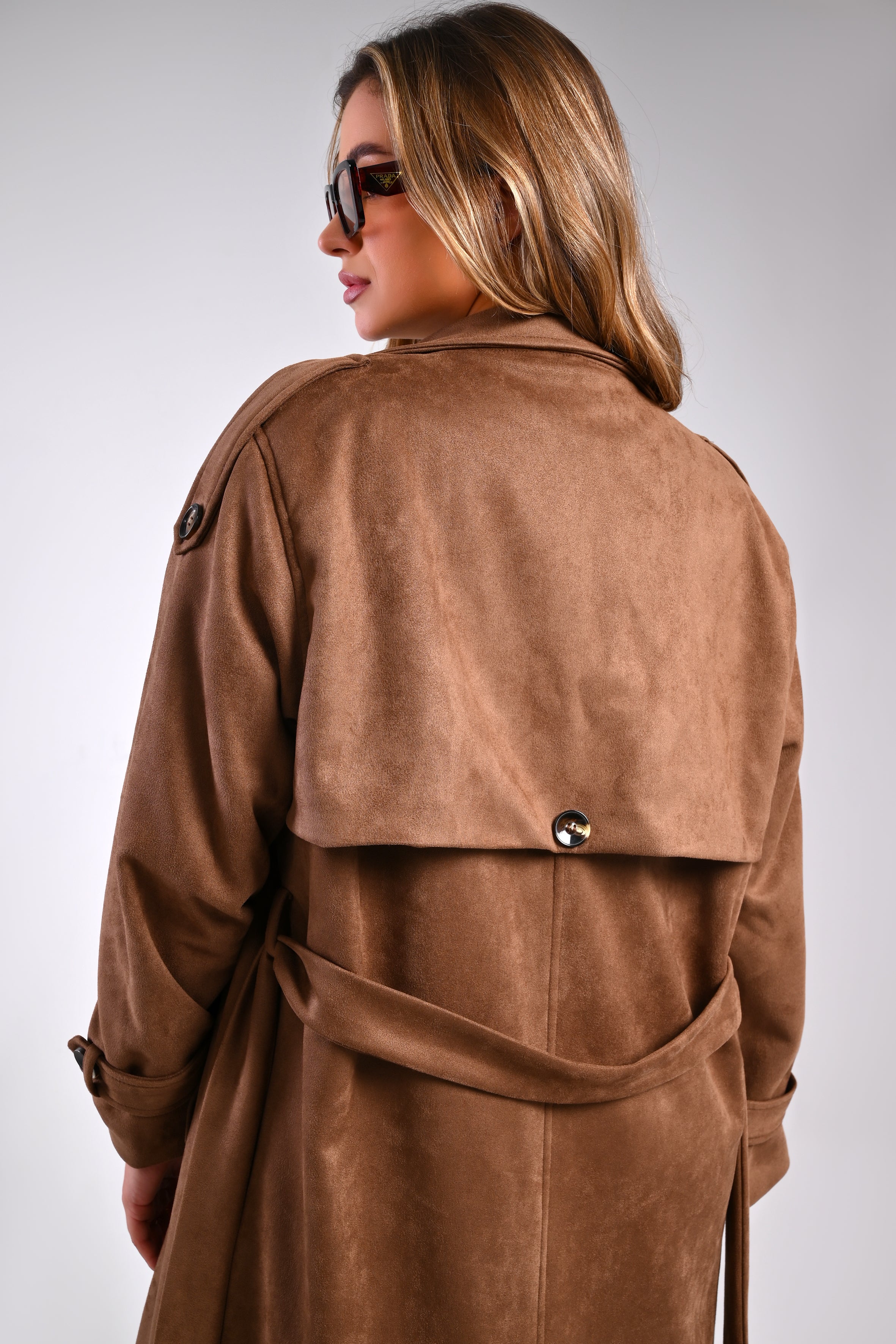 Brown Suede Coat