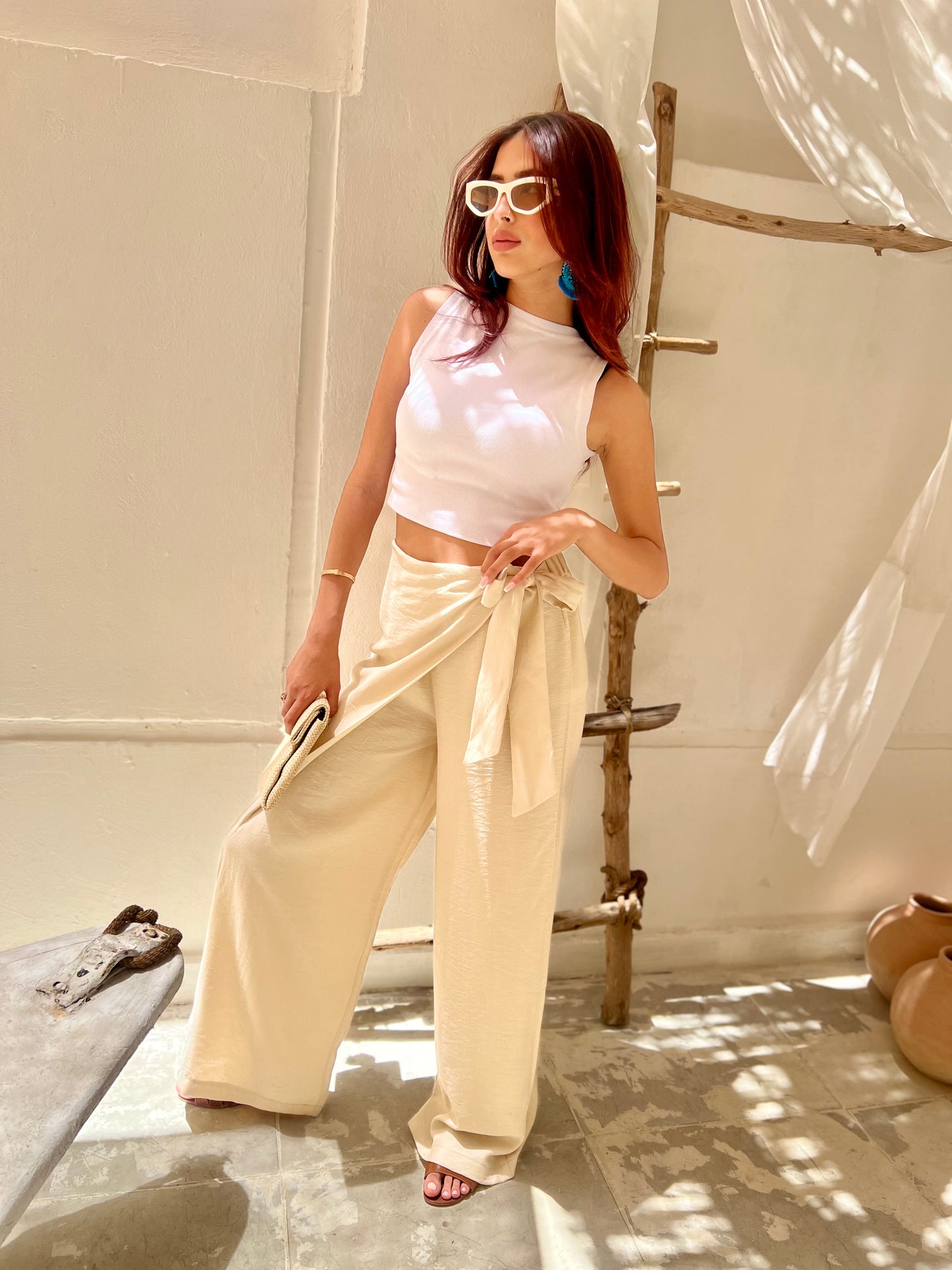 Twist Beige Pants