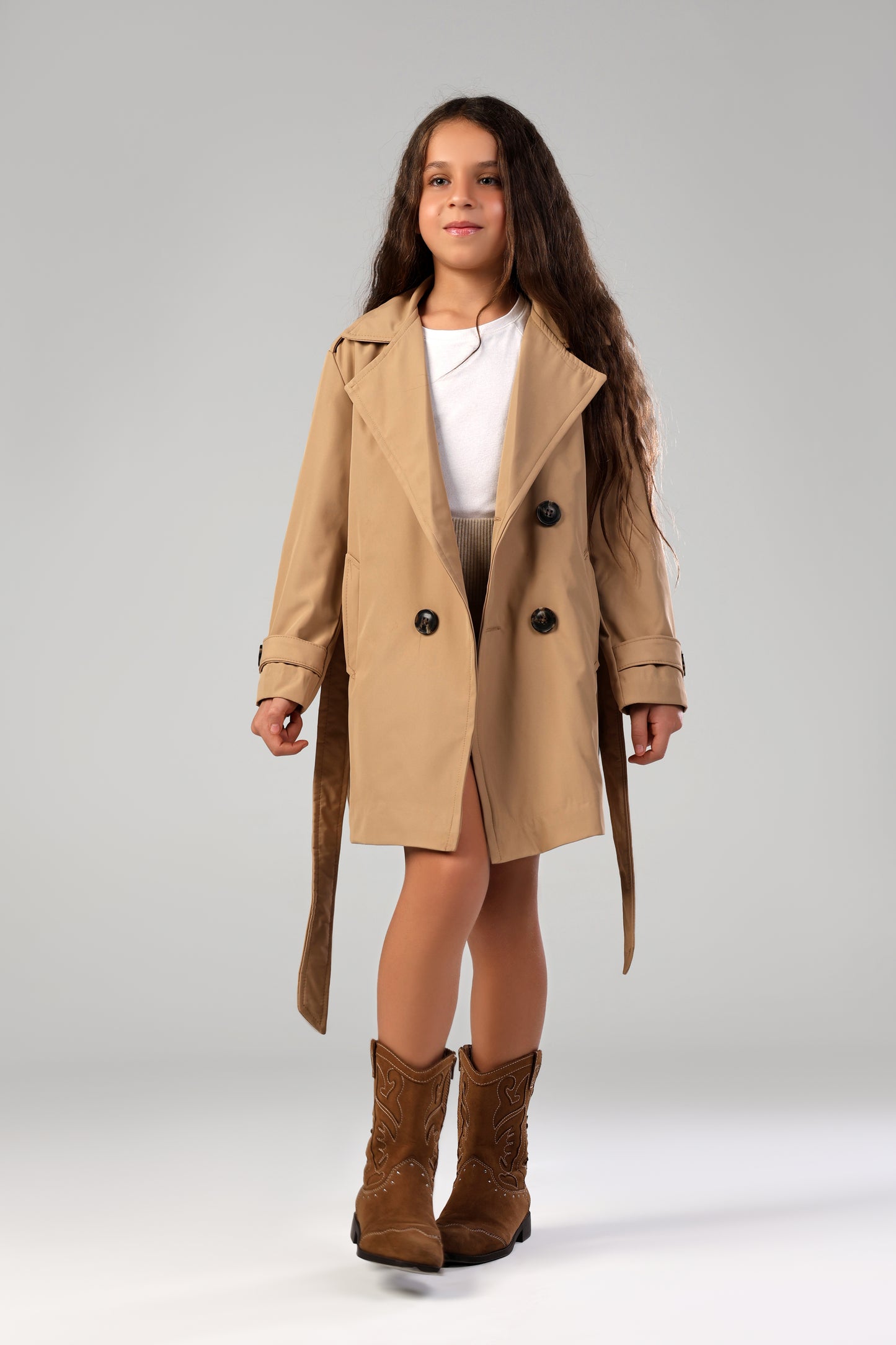Secret Agent Trench - Khaki - Girl