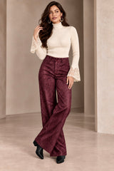 The Burgundy Snakeskin Pants