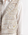 Multi-Color Short Tweed Vest
