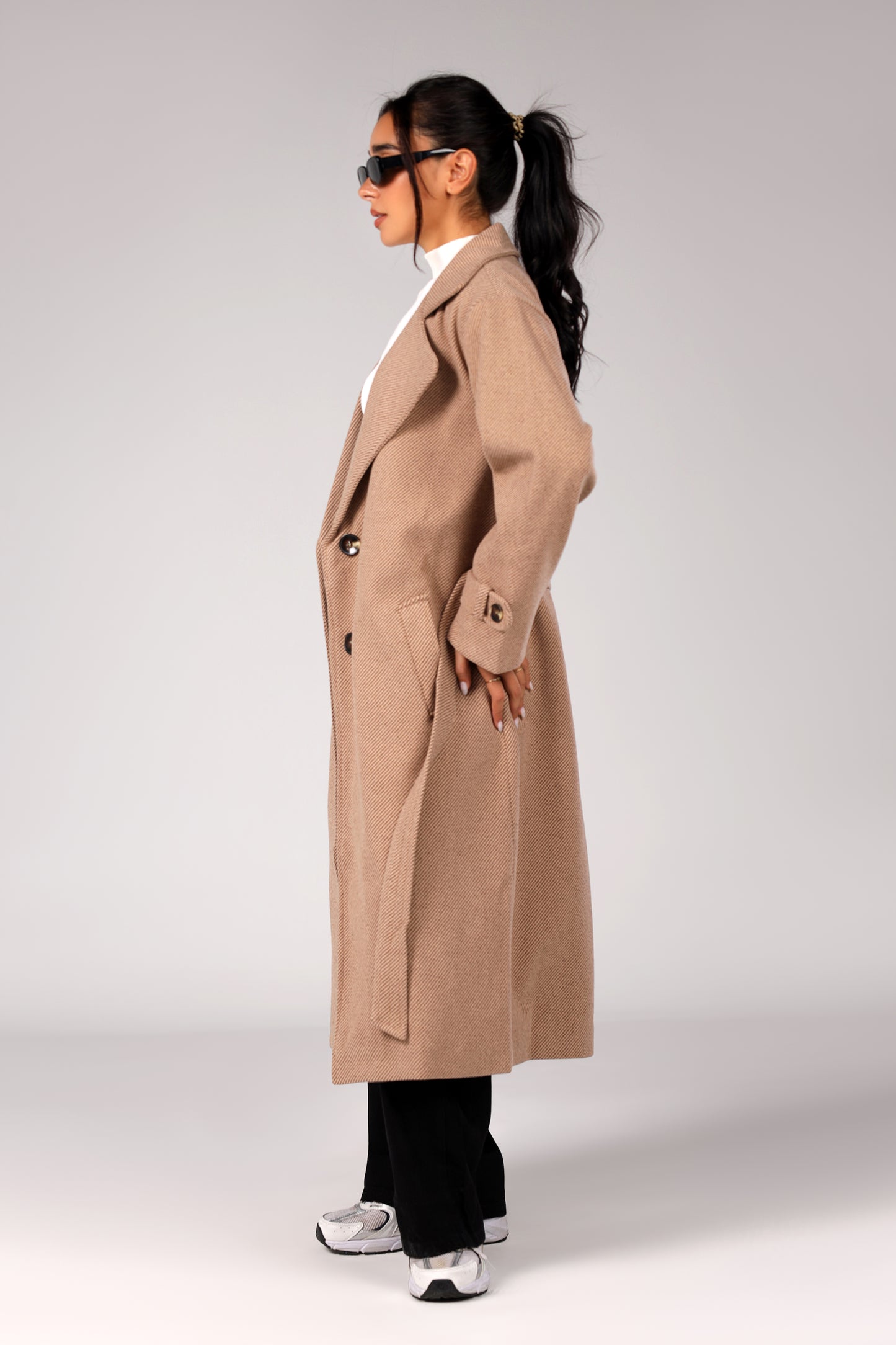 The Woolen Coat - Mocha Beige