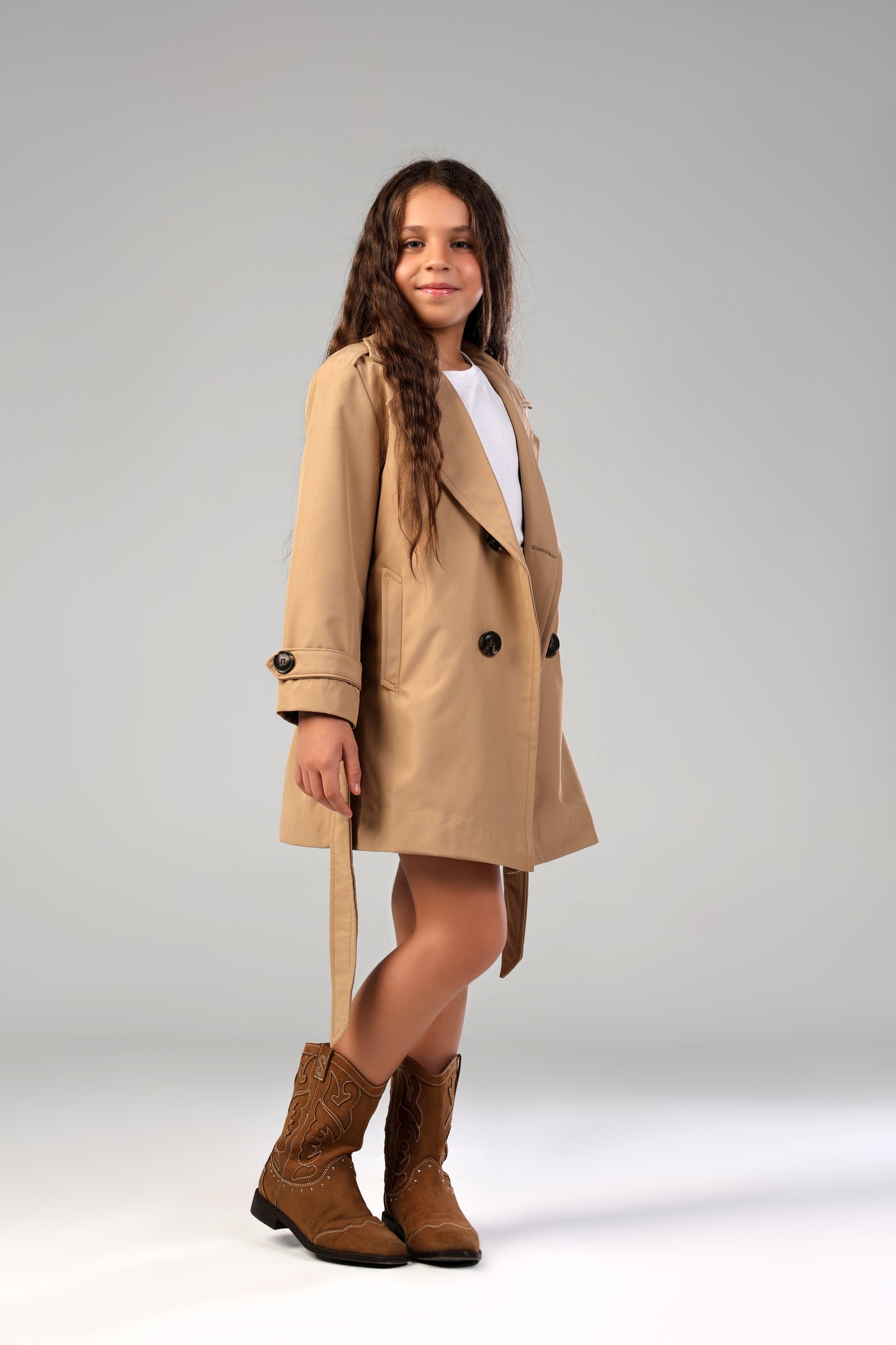 Secret Agent Trench - Khaki - Girl
