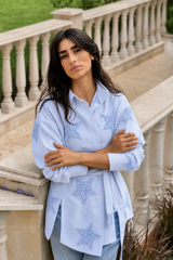 Bluebell Starlit Wrap Shirt