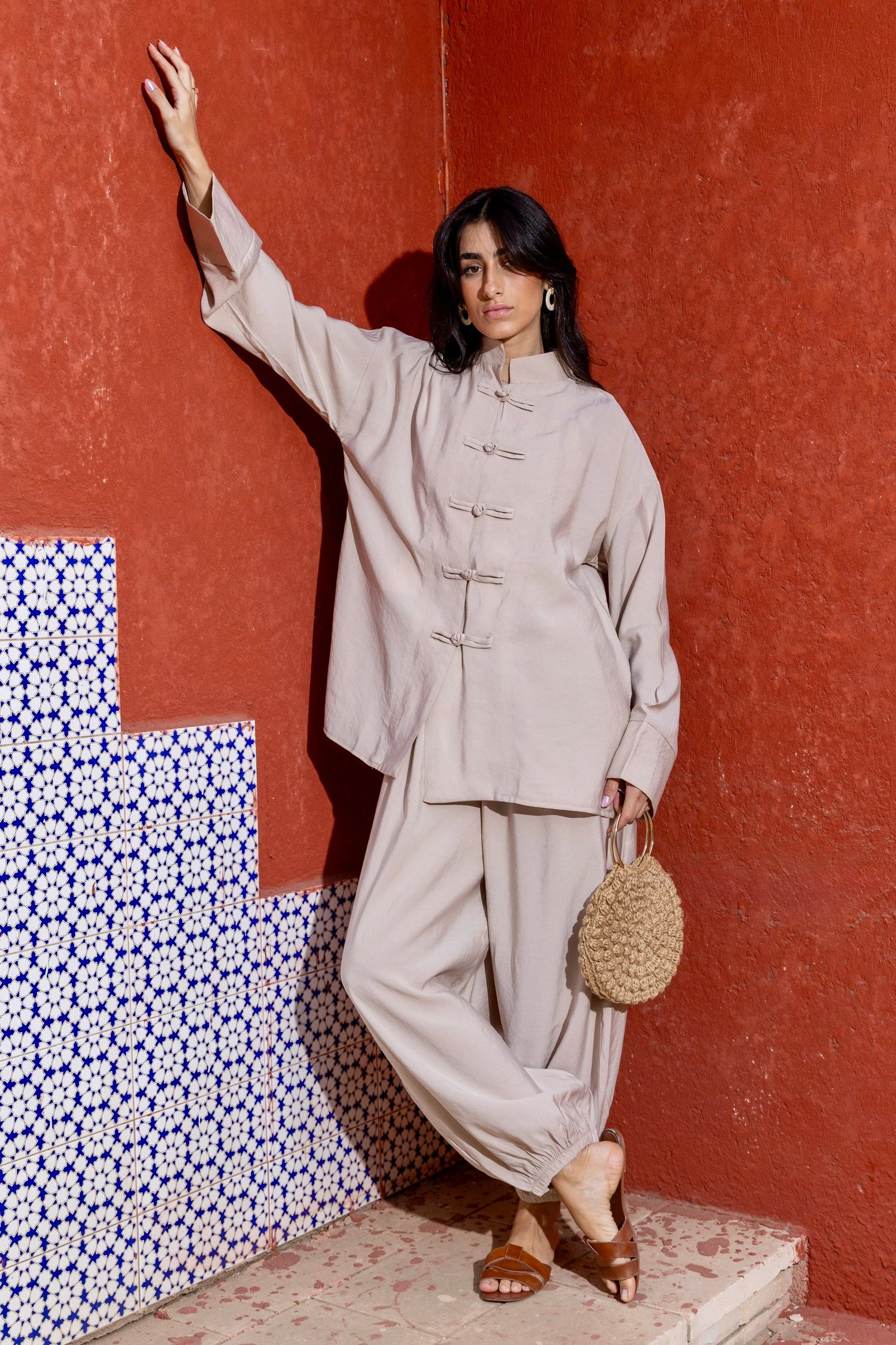 Beige Mandarin Set